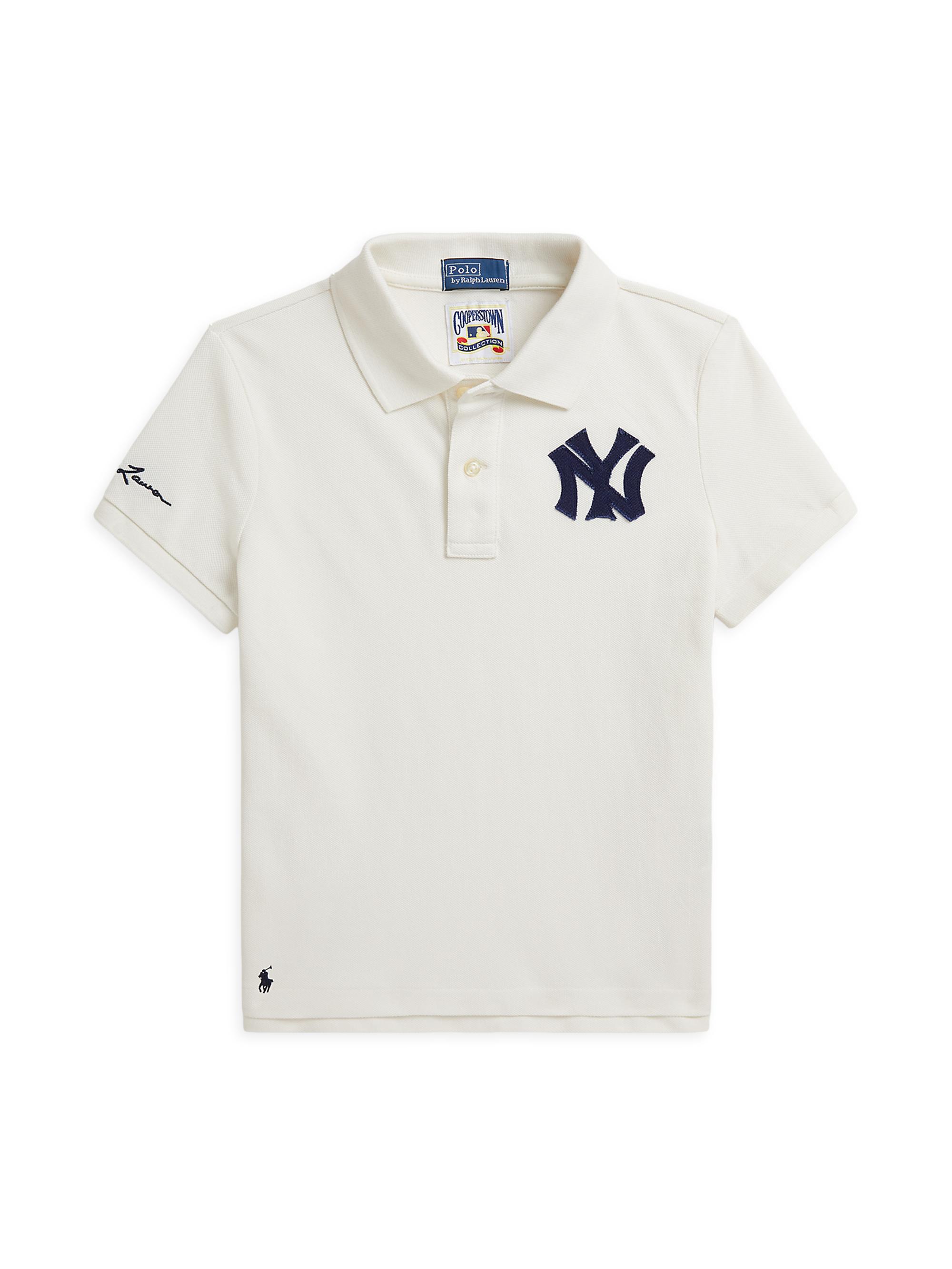 Polo Ralph Lauren Little Girl's & Girl's Yankees Polo Shirt - Deckwash White