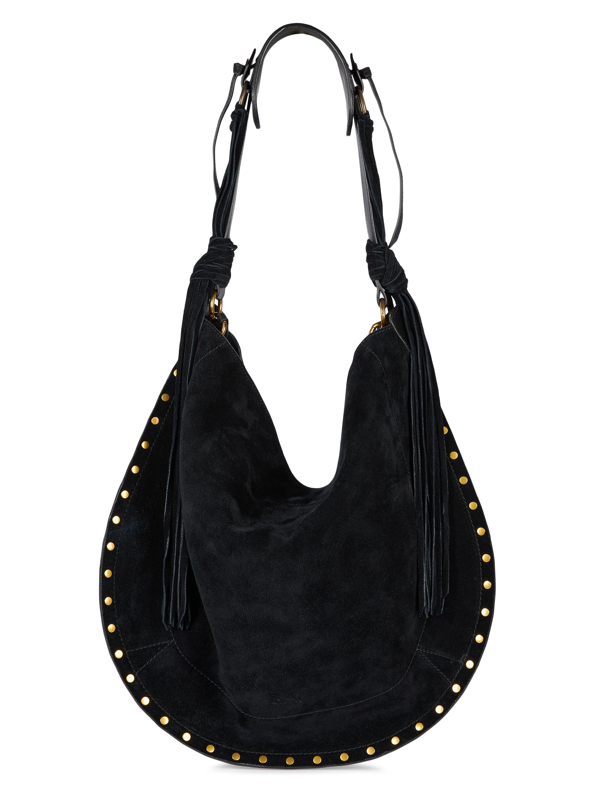 Isabel Marant Women's Oskan Suede Hobo Bag - Black