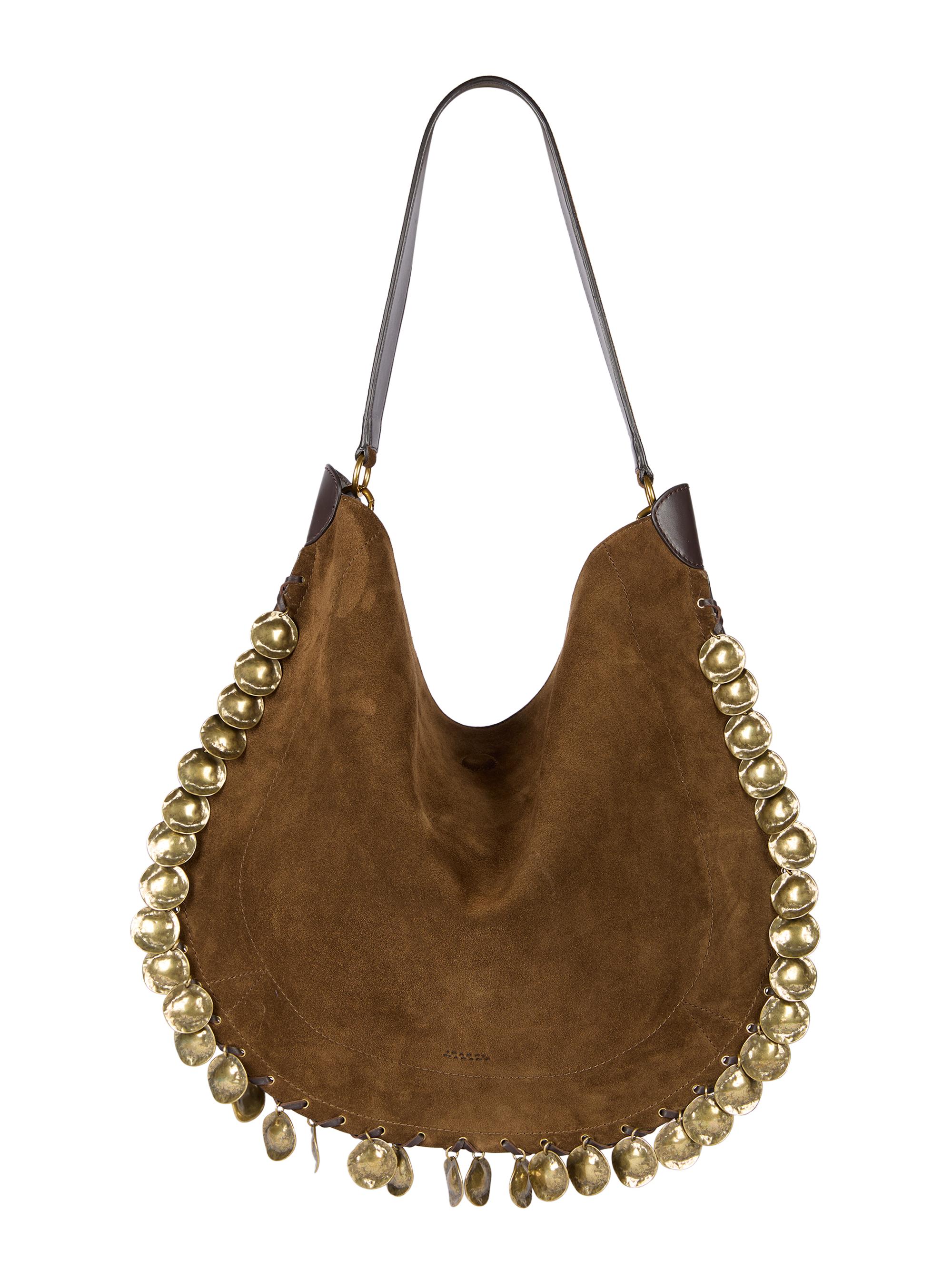Isabel Marant Women's Oskan Suede Hobo Bag - Bronze