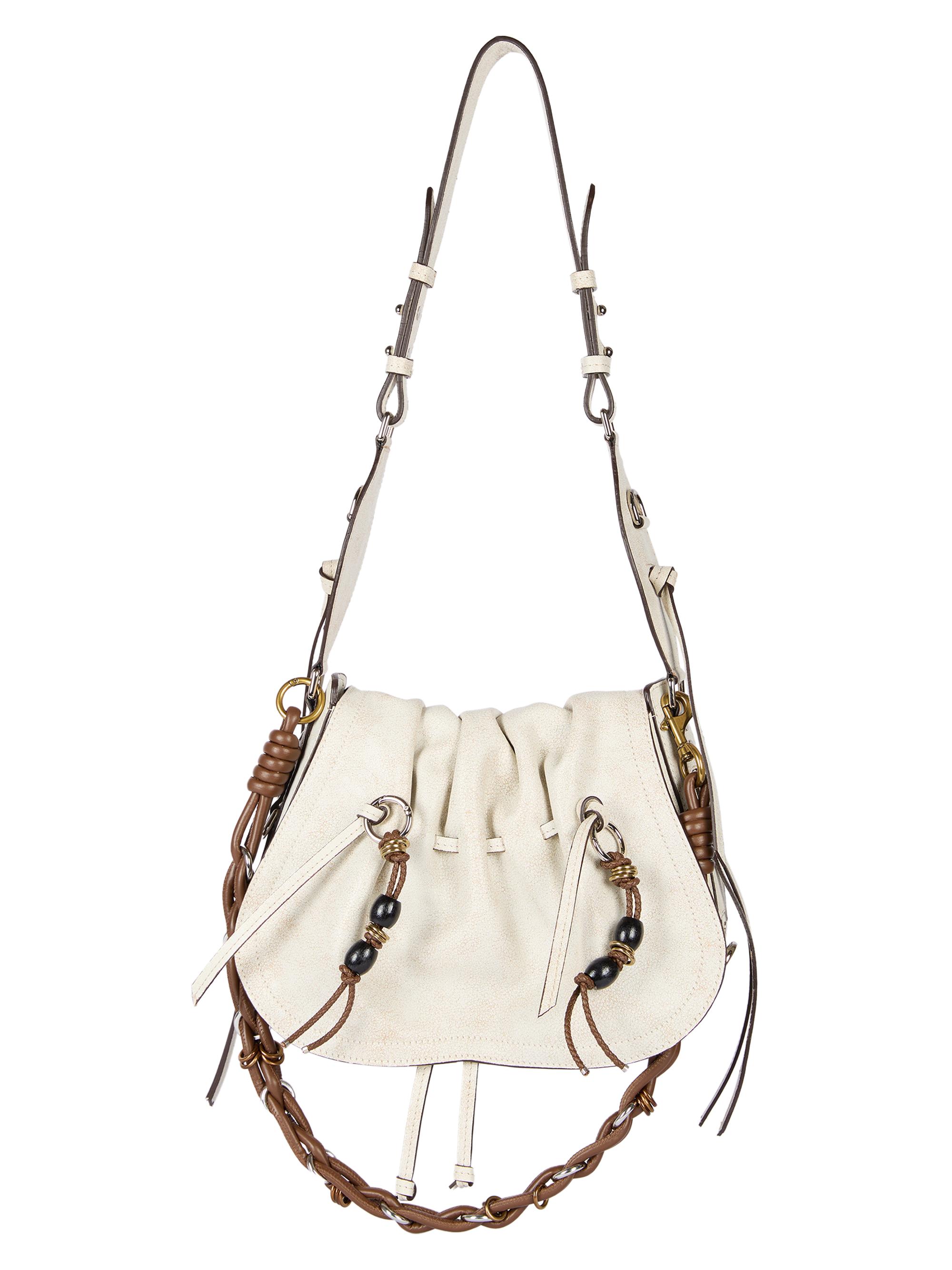 Isabel Marant Women's Bolton Leather Shoulder Bag - Chalk