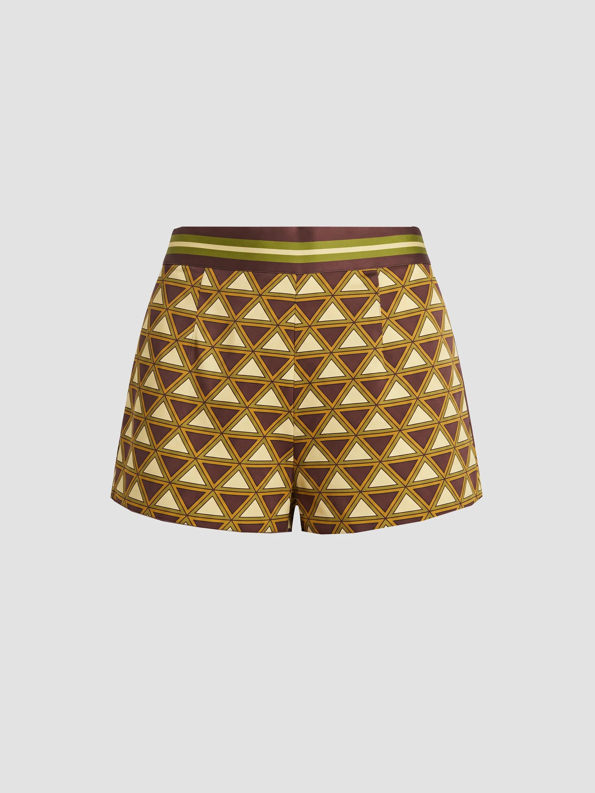 SEROYA Kel Striped Knit Shorts | Saks Fifth Avenue