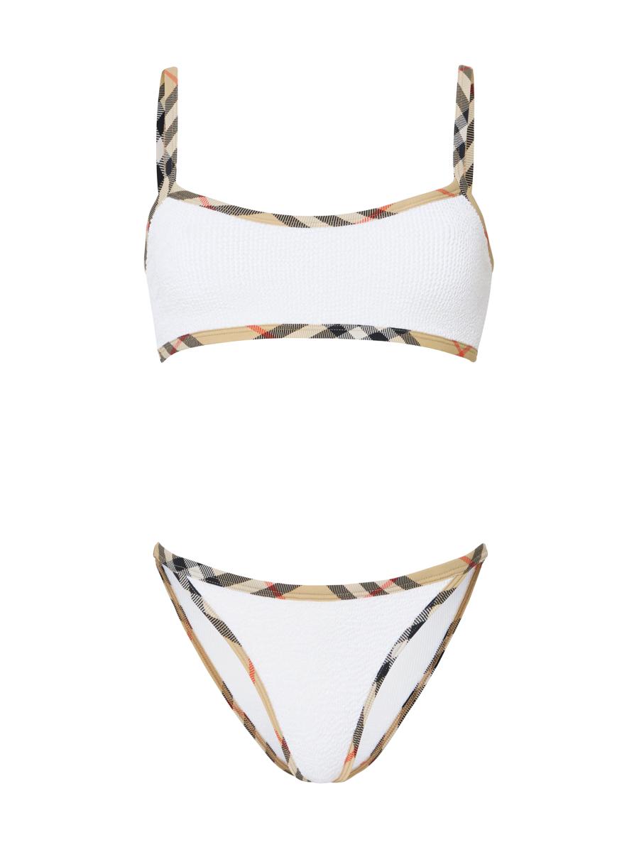 Burberry Burberry x Hunza G Tyler Check Trim Bikini | Saks Fifth
