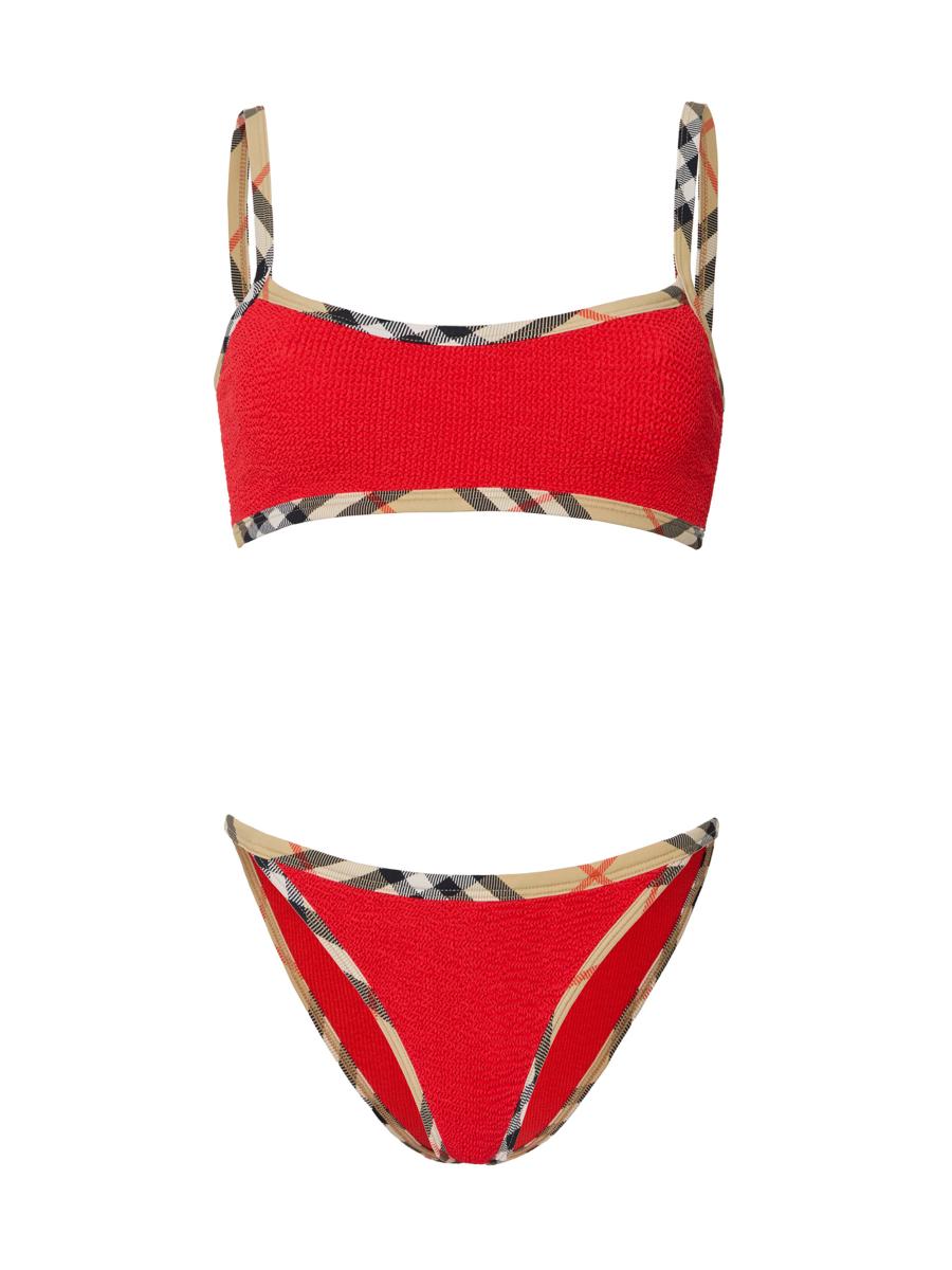 Burberry Burberry x Hunza G Tyler Check Trim Bikini | Saks Fifth