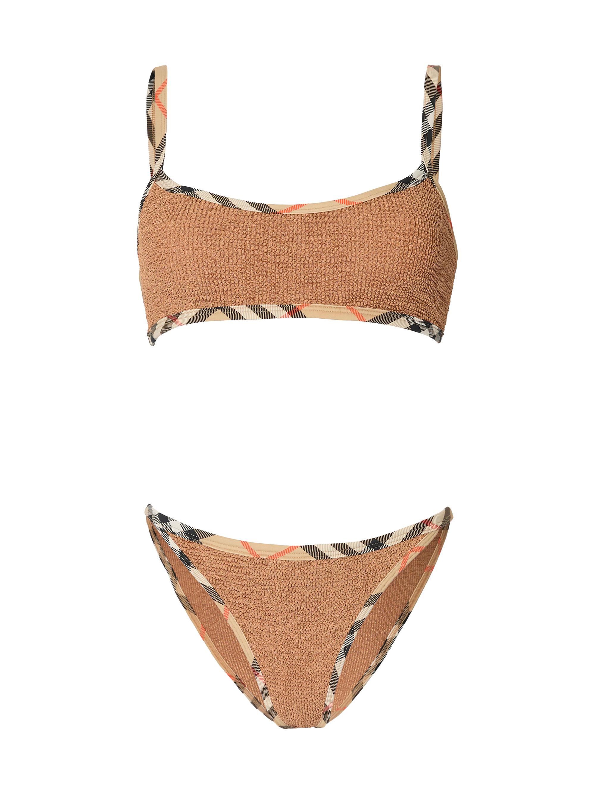 Burberry Burberry x Hunza G Tyler Check Trim Bikini | Saks Fifth