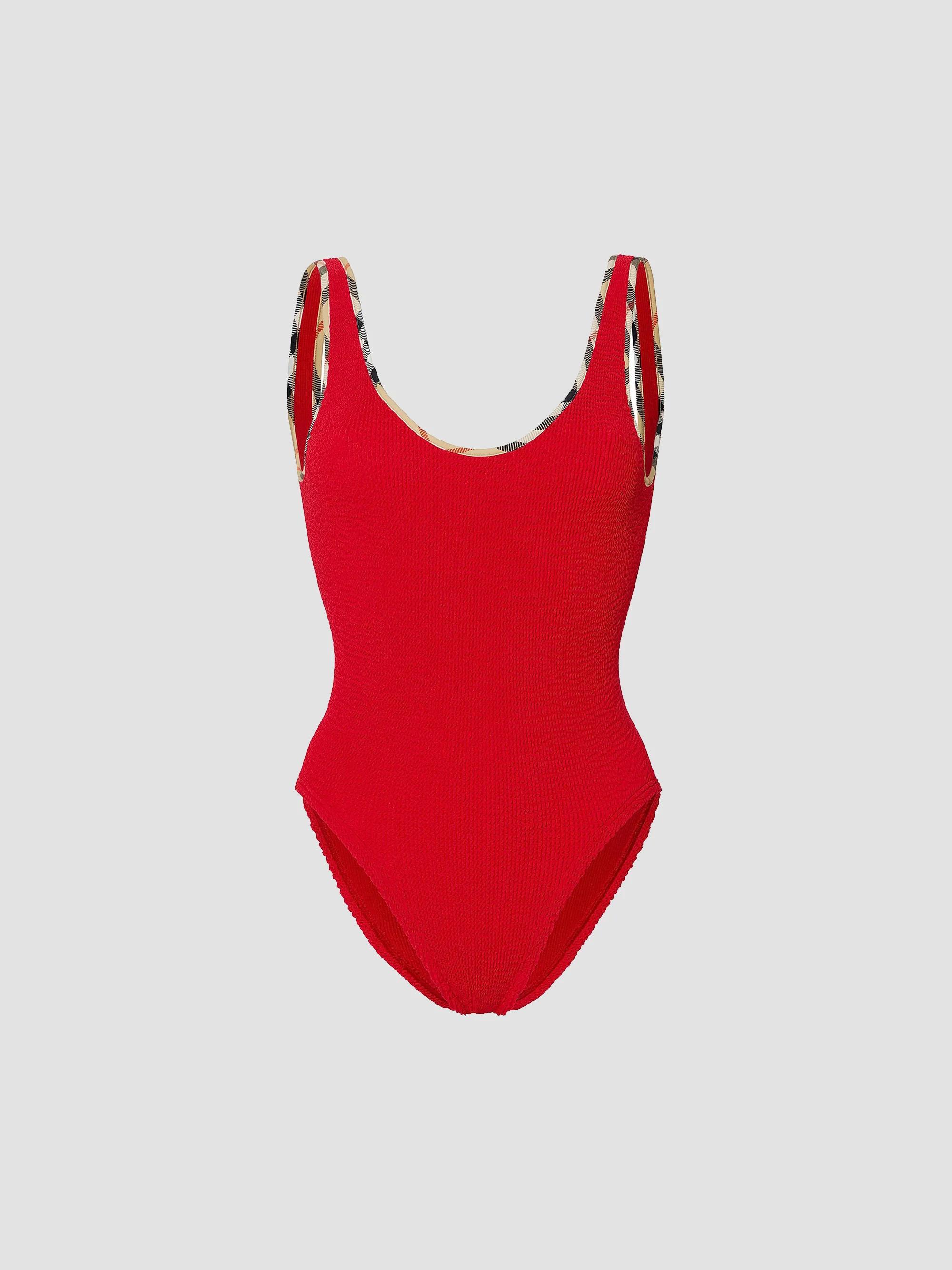 Burberry Burberry x Hunza G Faye Check One-Piece Swimsuit | Saks