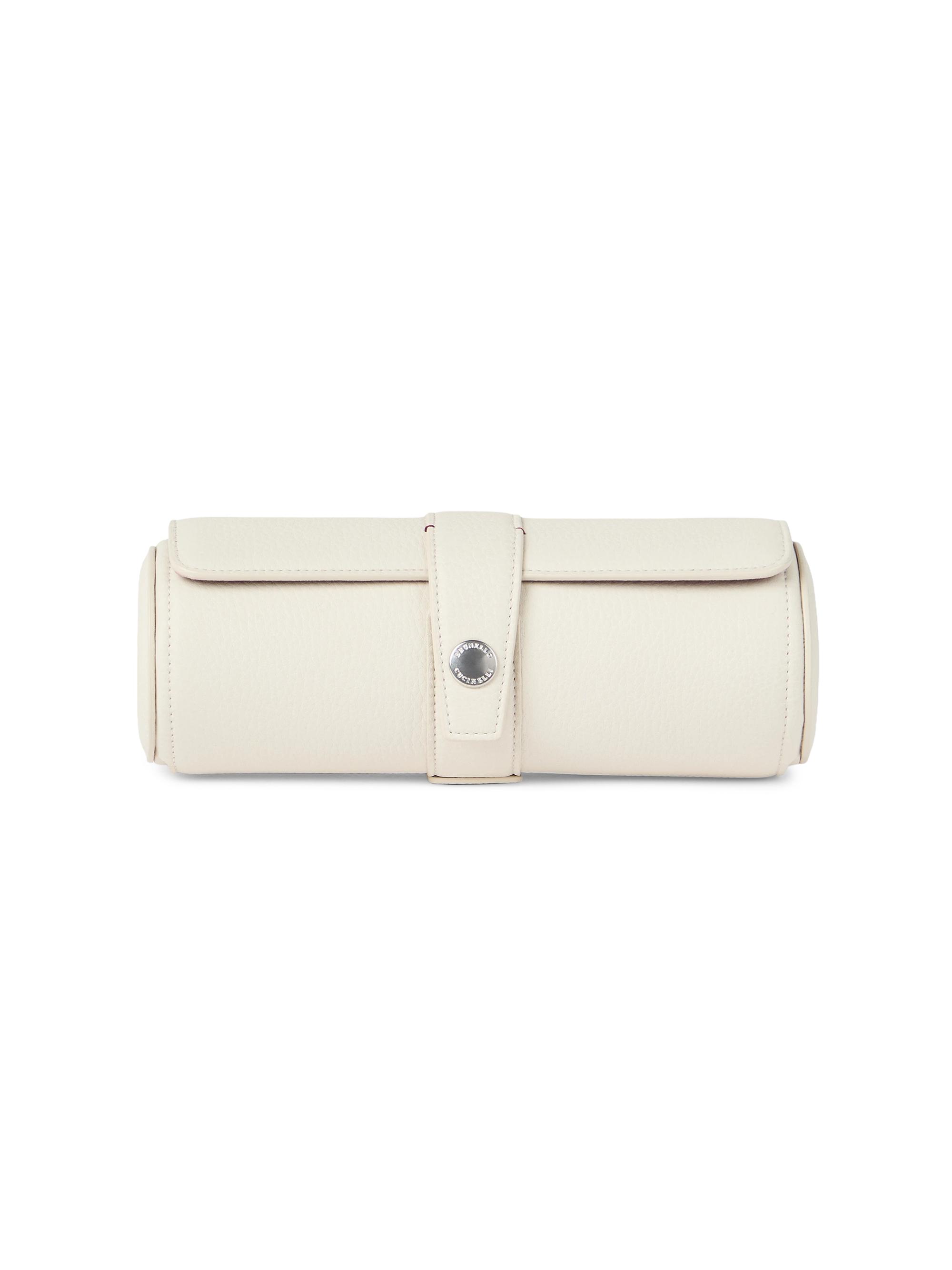 Brunello Cucinelli Fine Grain Calfskin Watch Box - Chalk