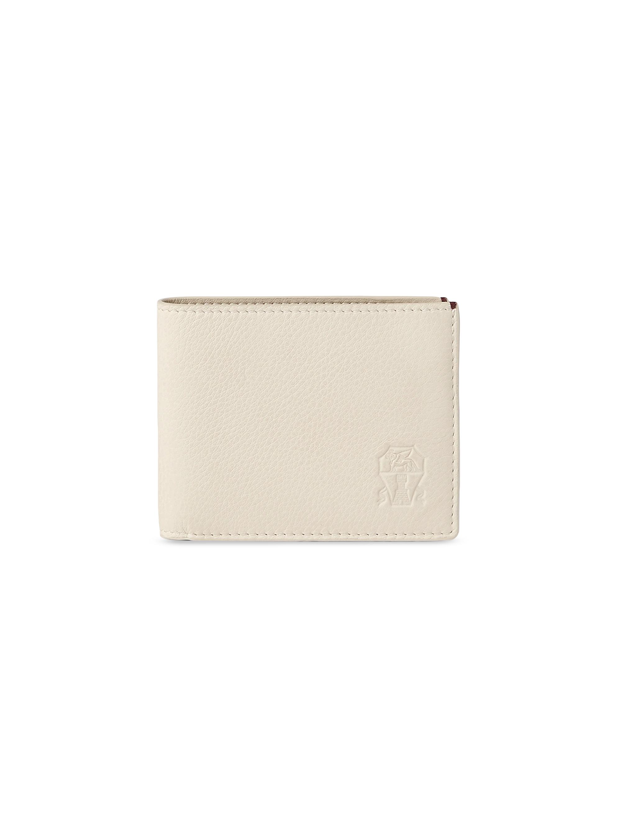 Brunello Cucinelli Men's Fine Grain Calfskin Wallet - Chalk