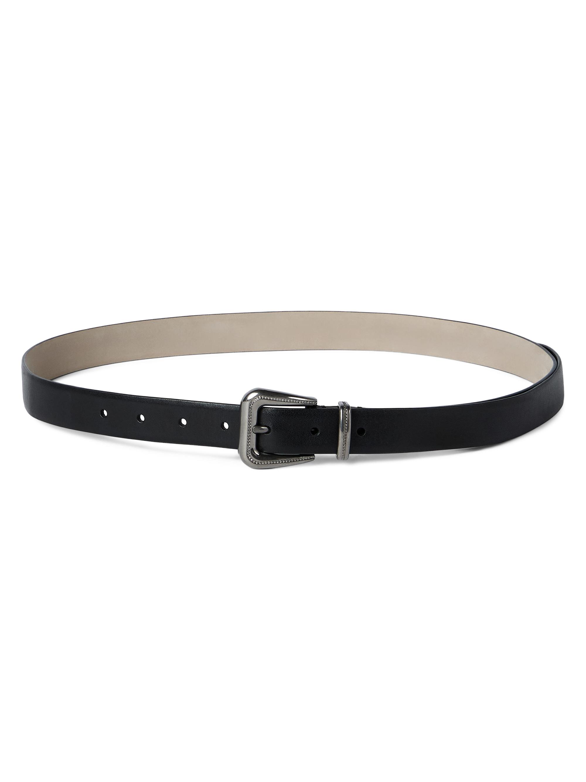 Brunello Cucinelli Women's Cowhide Belt with Monili - Black | Thumbnail 4