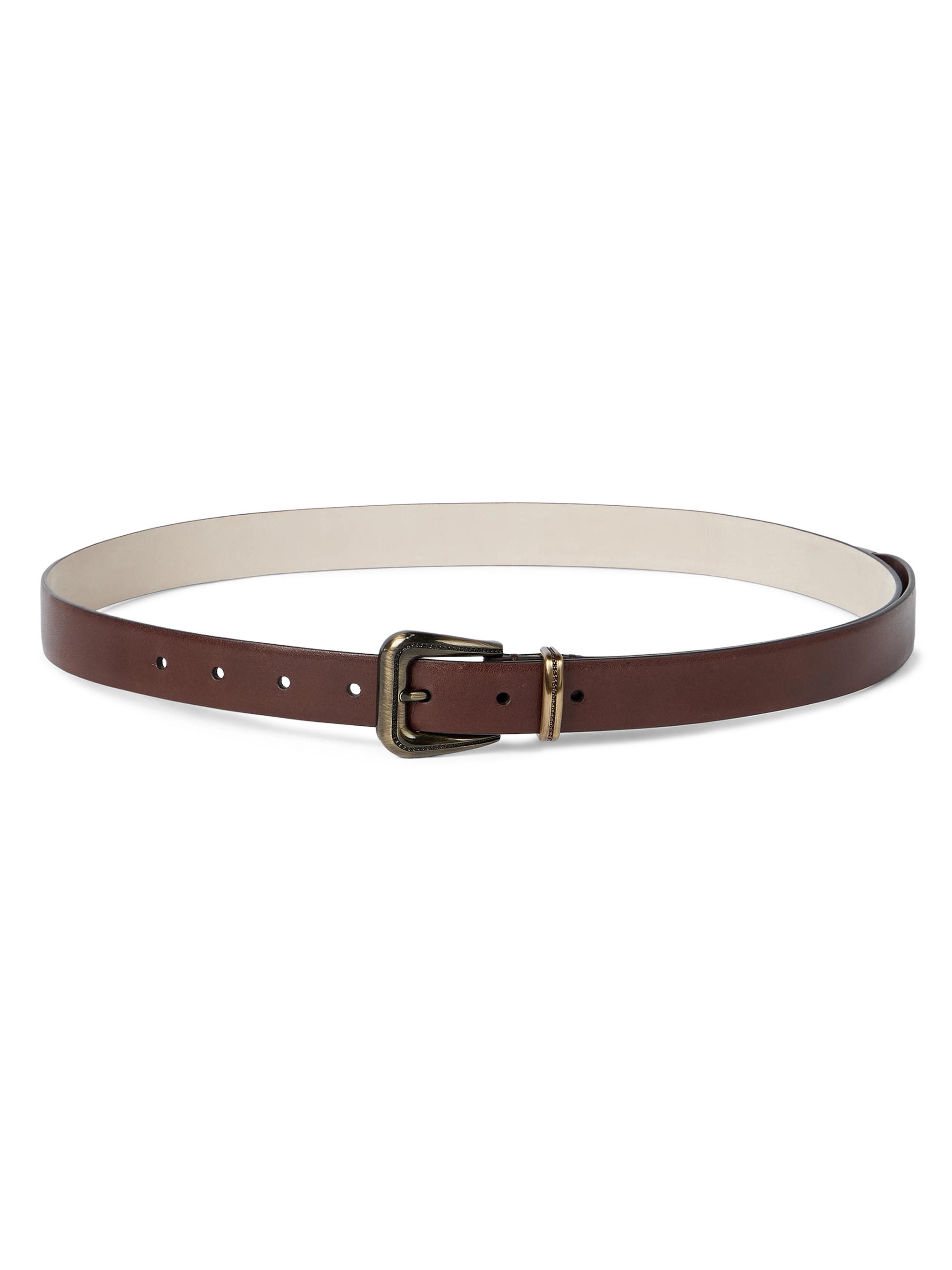 Brunello Cucinelli Women's Cowhide Belt with Monili - Brown