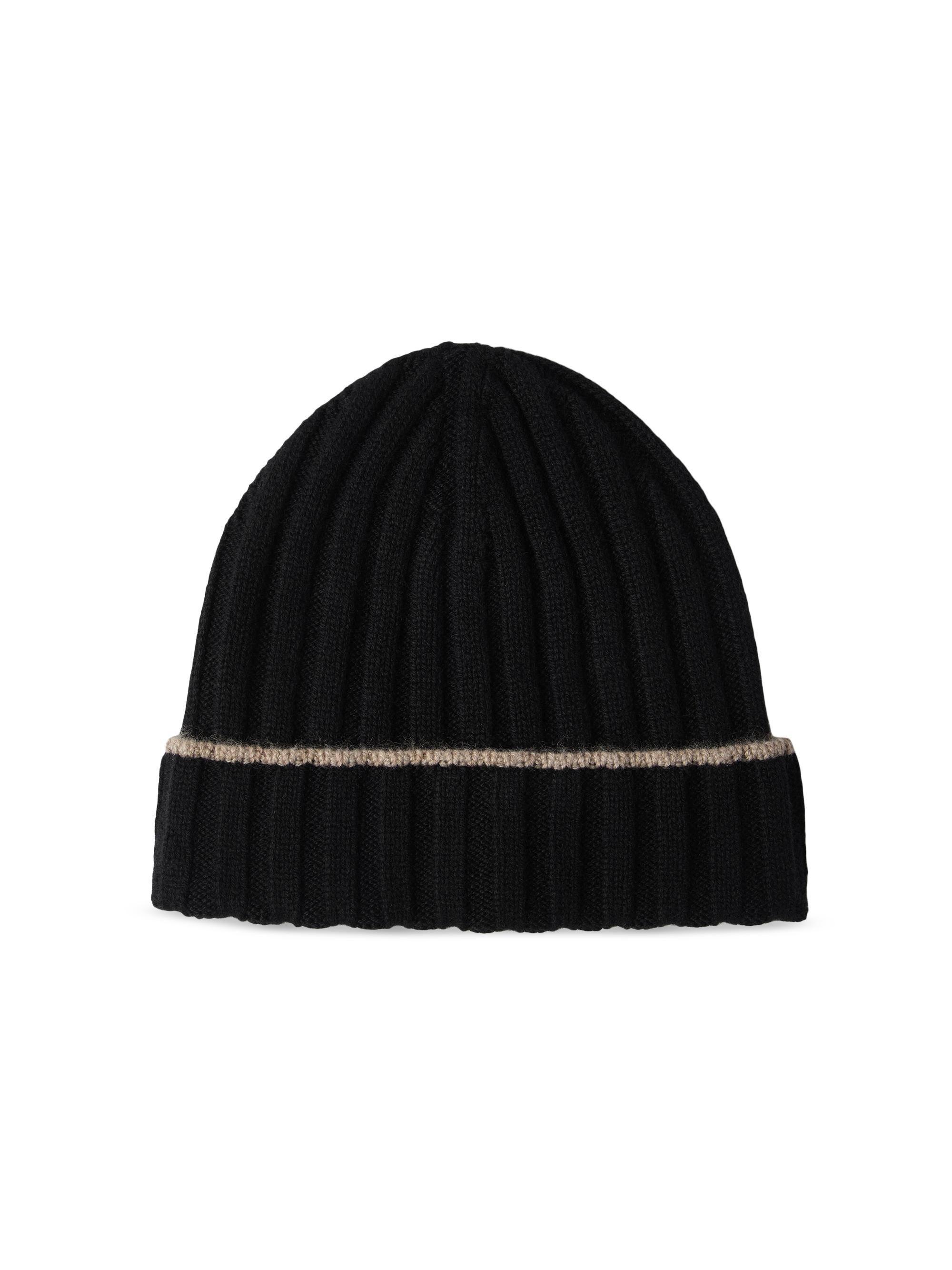 AMI Paris Logo Rib-Knit Wool Beanie Hat | Saks Fifth Avenue