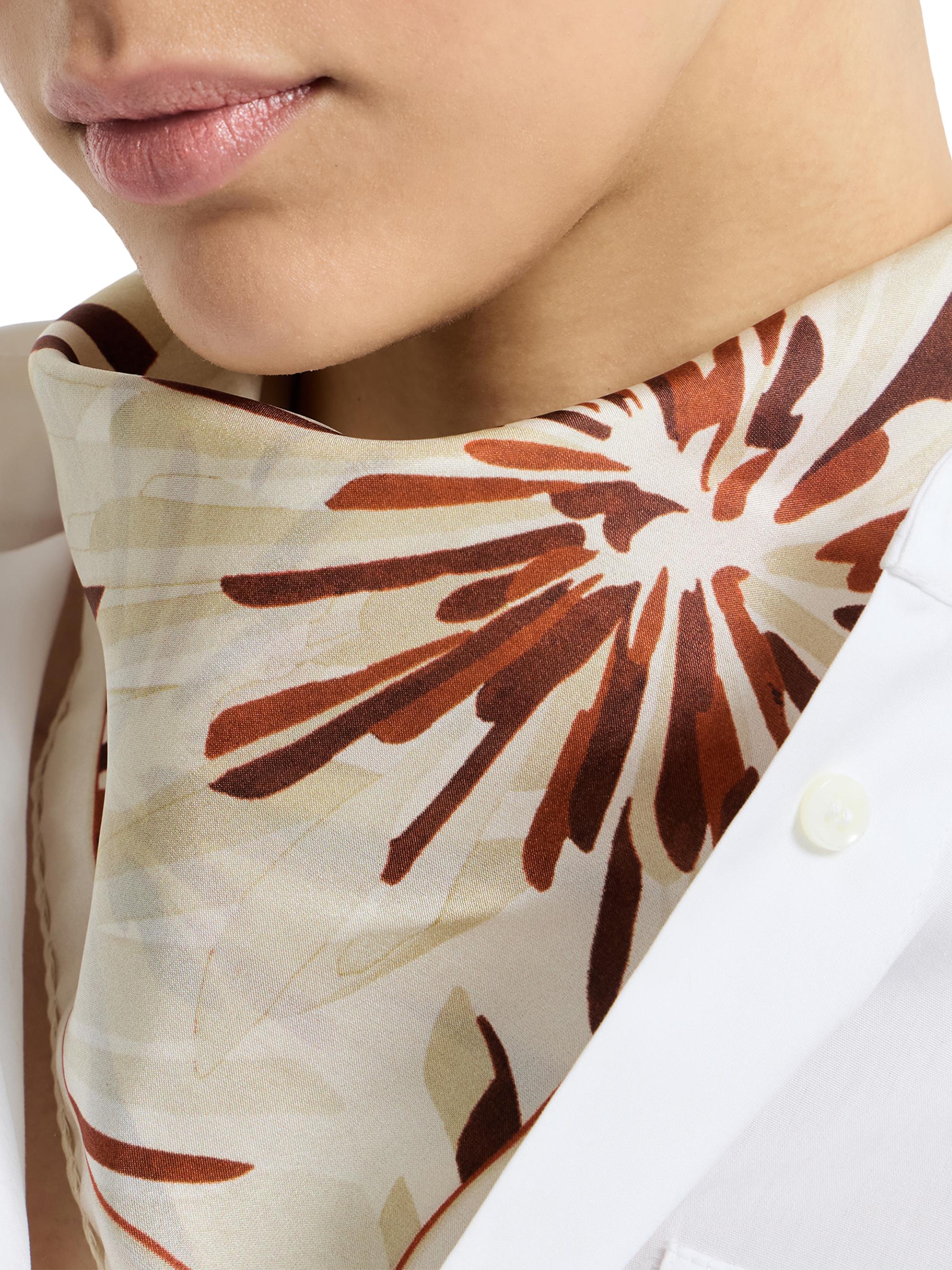 Brunello Cucinelli Silk Bloom Print Pongee Foulard | Saks Fifth Avenue