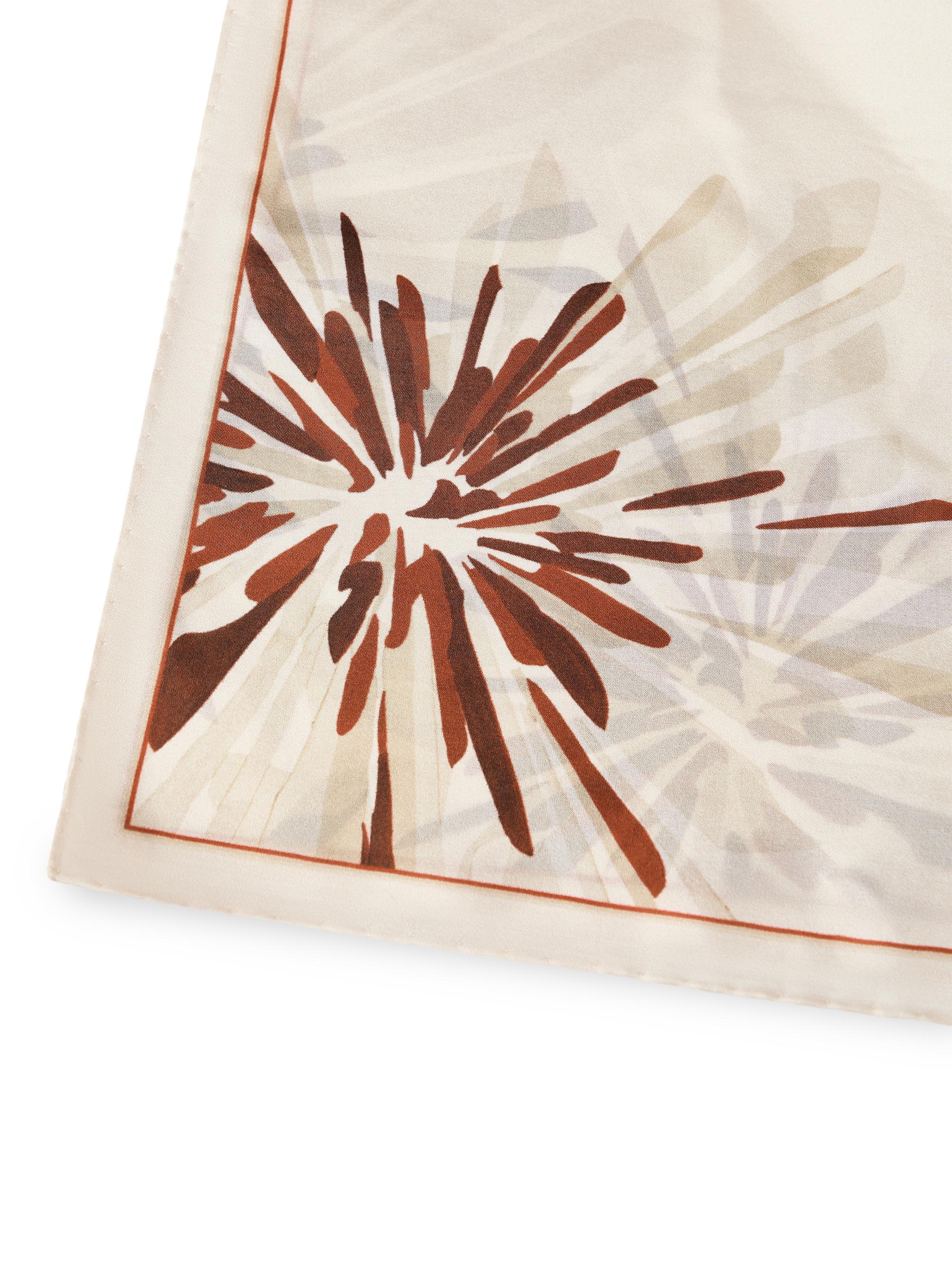 Brunello Cucinelli Silk Bloom Print Pongee Foulard | Saks Fifth Avenue