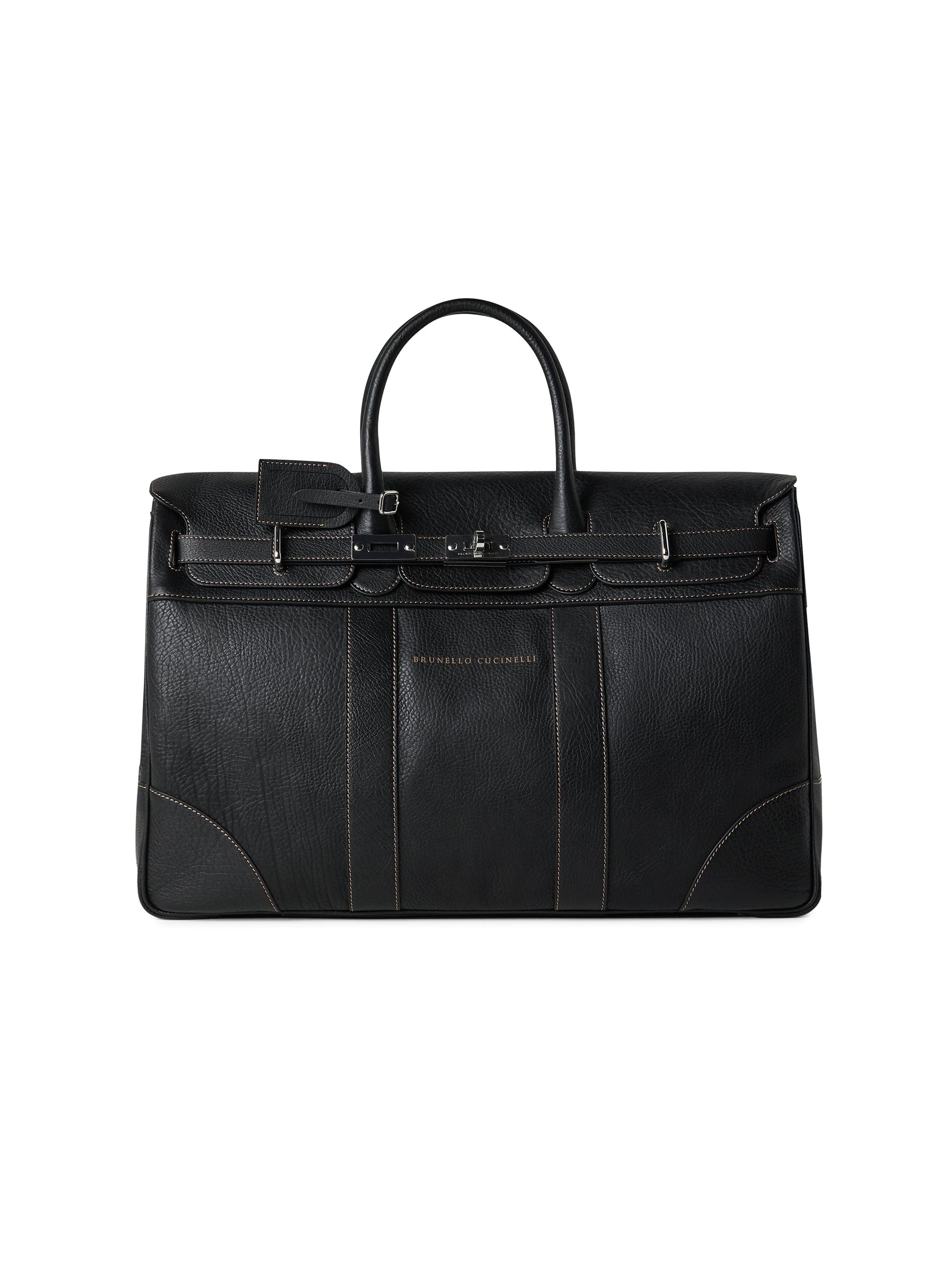 Brunello Cucinelli Textured Grain Calfskin Casual Briefcase | Saks
