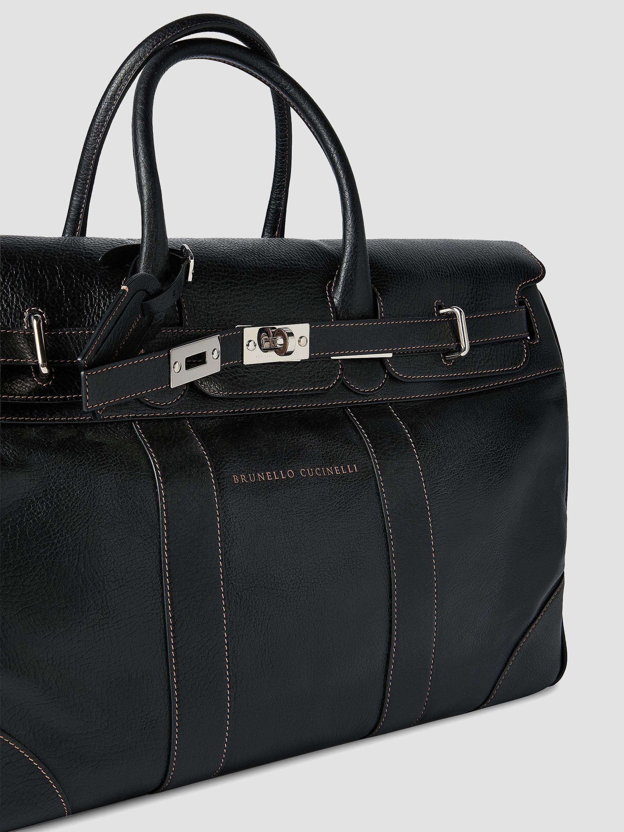 Brunello Cucinelli Grained Calfskin Country Bag | Saks Fifth Avenue
