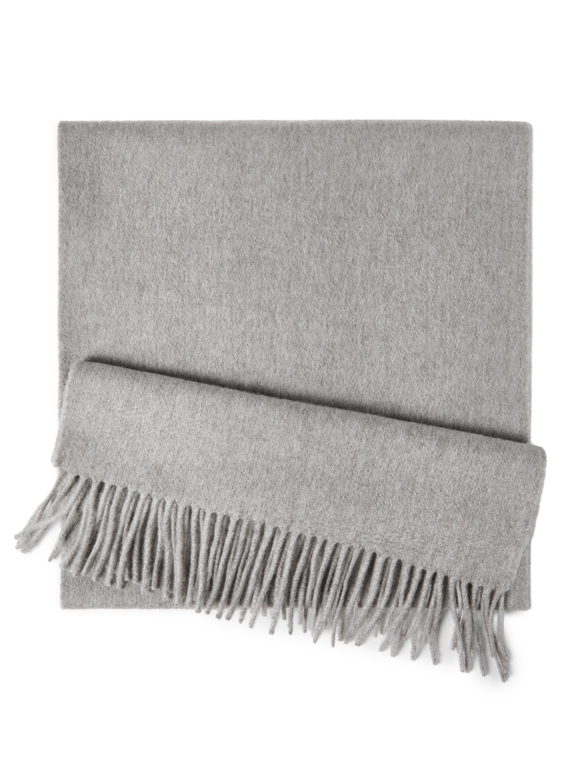 Brunello Cucinelli Women's Cashmere Double Knit Scarf - Light Grey