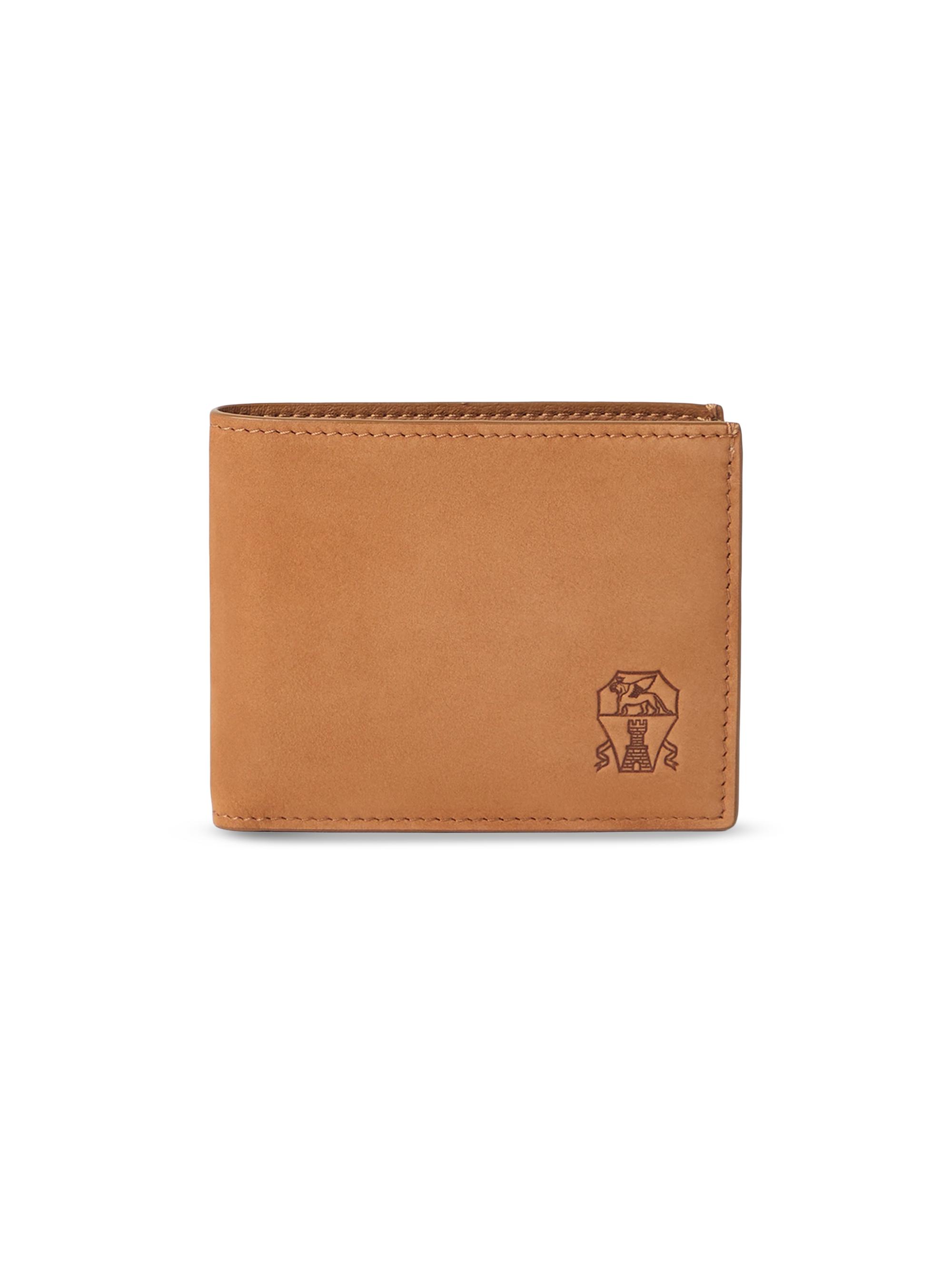 Brunello Cucinelli Men's Nubuck Wallet - Cognac