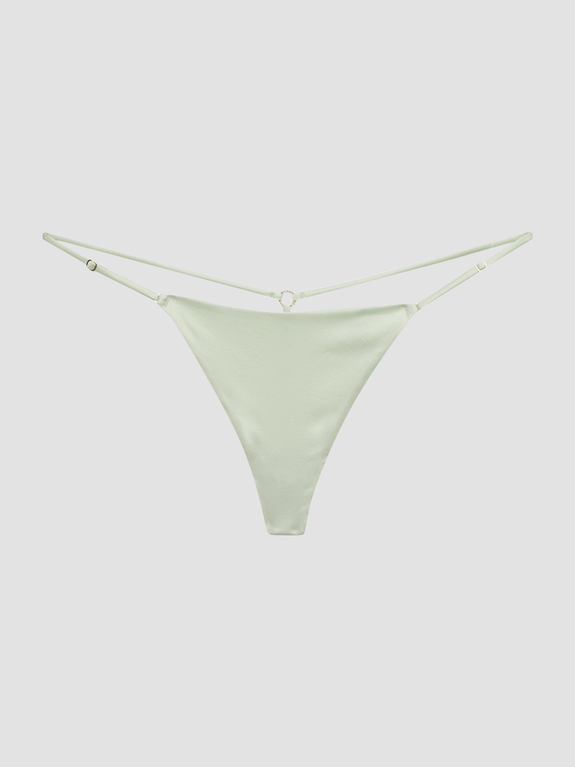 Kiki de Montparnasse Women's Tous Les Jours Silk G-String - Menthe | Thumbnail 5