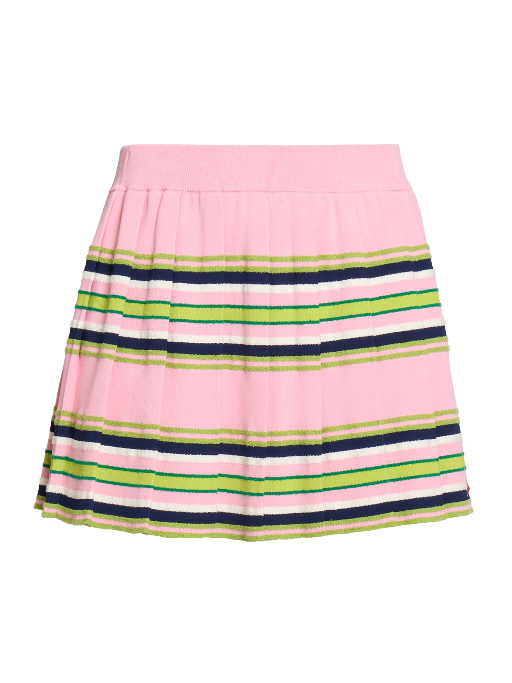 Casablanca Women's Pleated Striped Miniskirt