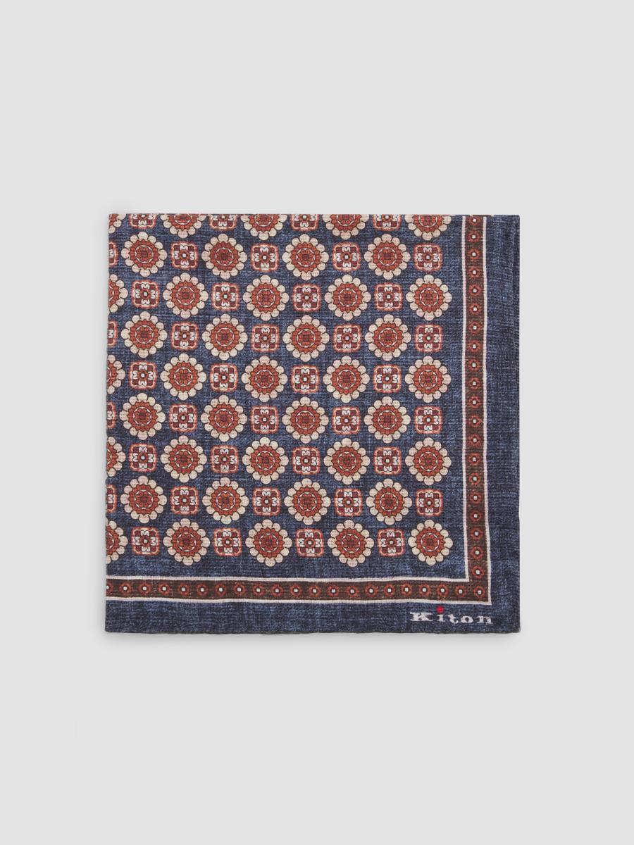 Kiton Men's Silk Pocket Square In Multi