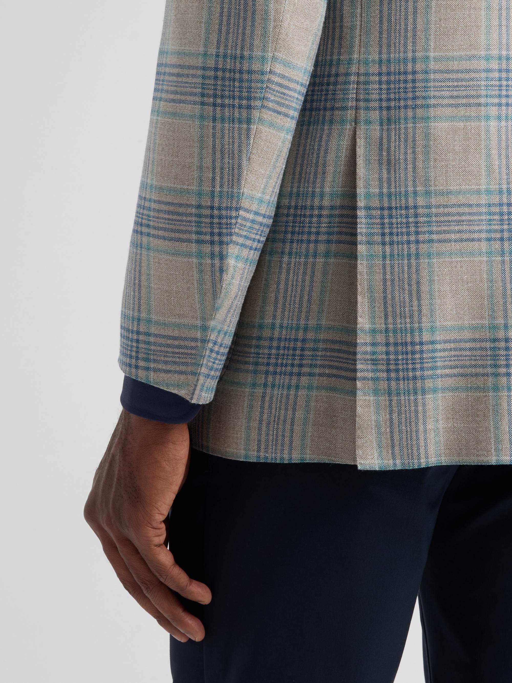 Kiton Men's Cashmere Plaid Two-Button Sport Coat - Medium Grey | Thumbnail 8