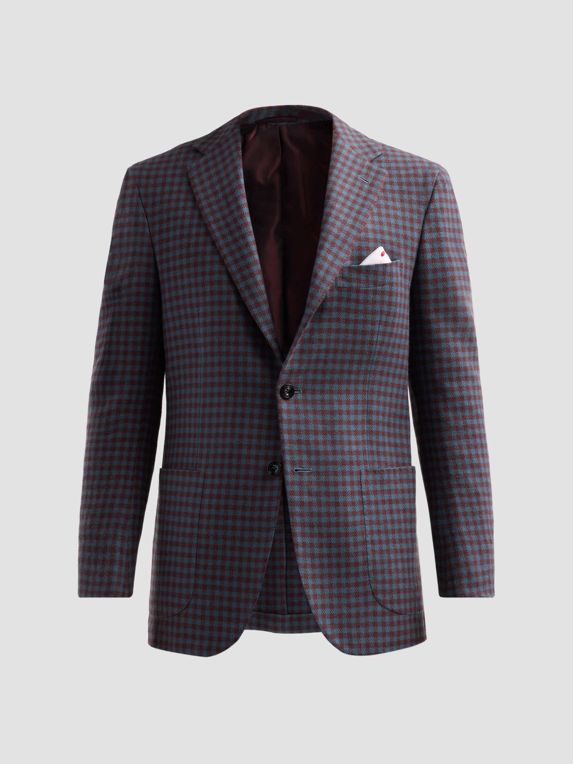 Kiton Men's Checked Cashmere Sport Coat - Green | Thumbnail 9