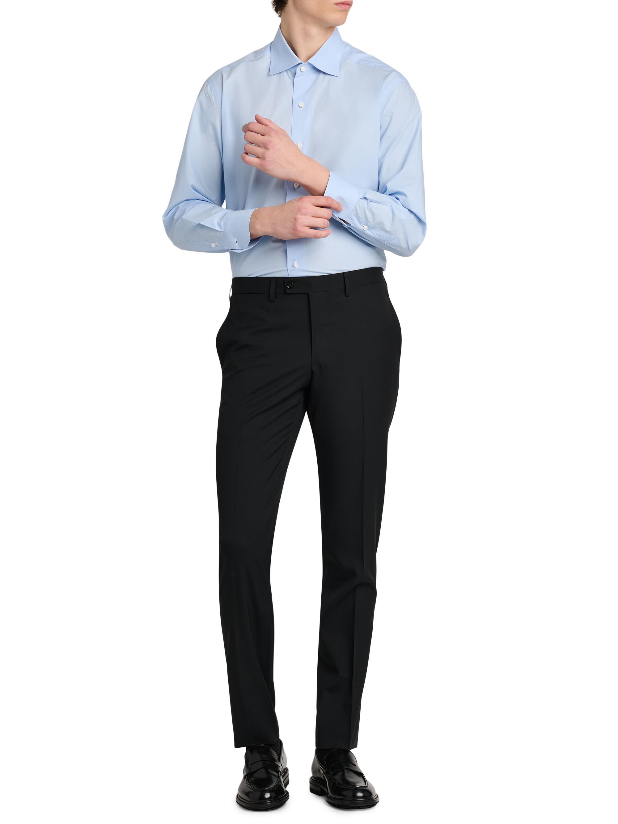 Kiton Men's Stretch-Cotton Slim-Fit Trousers - Black | Thumbnail 5