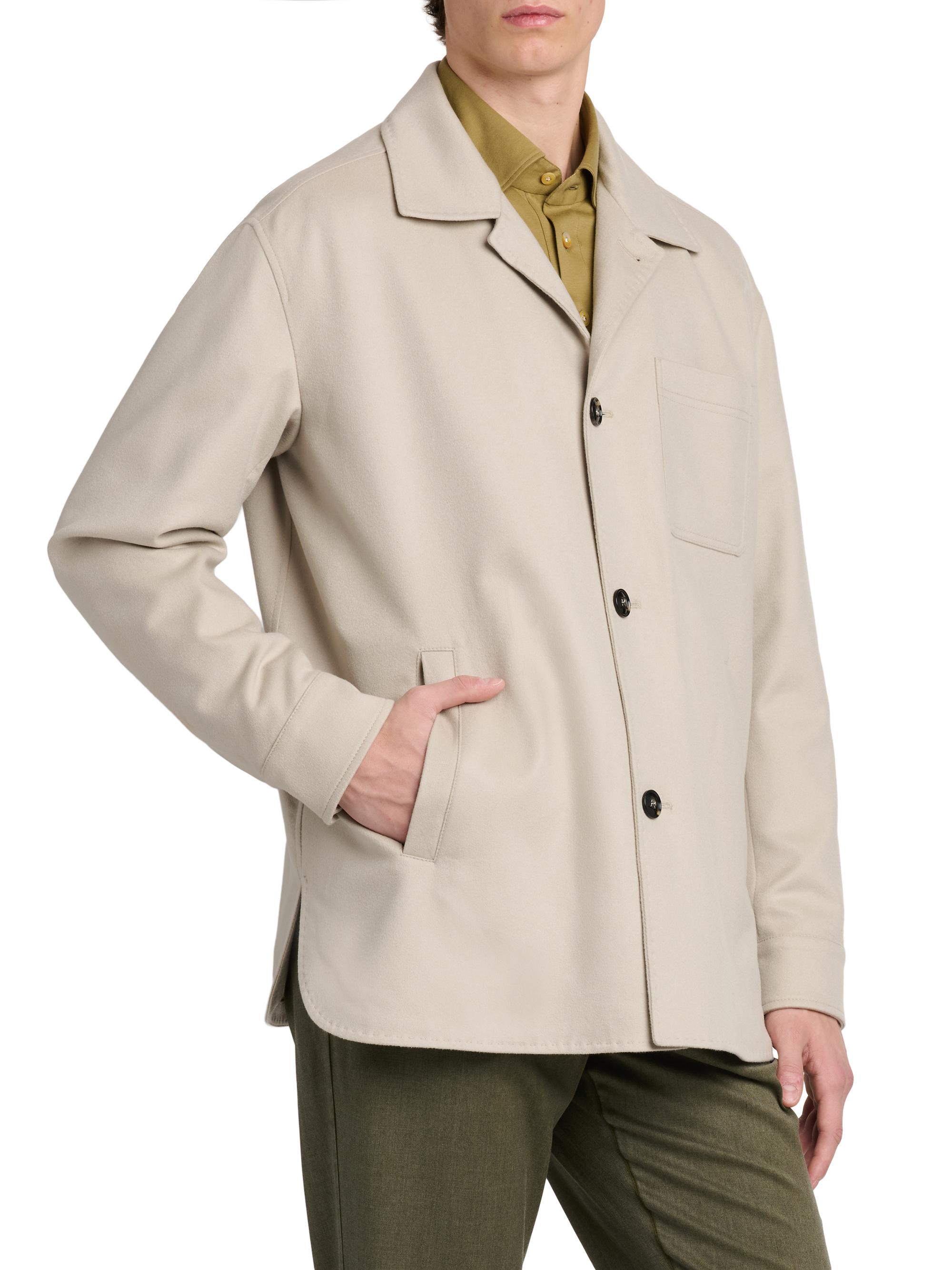Kiton Men's Cashmere Outdoor Jacket - Sage | Thumbnail 4