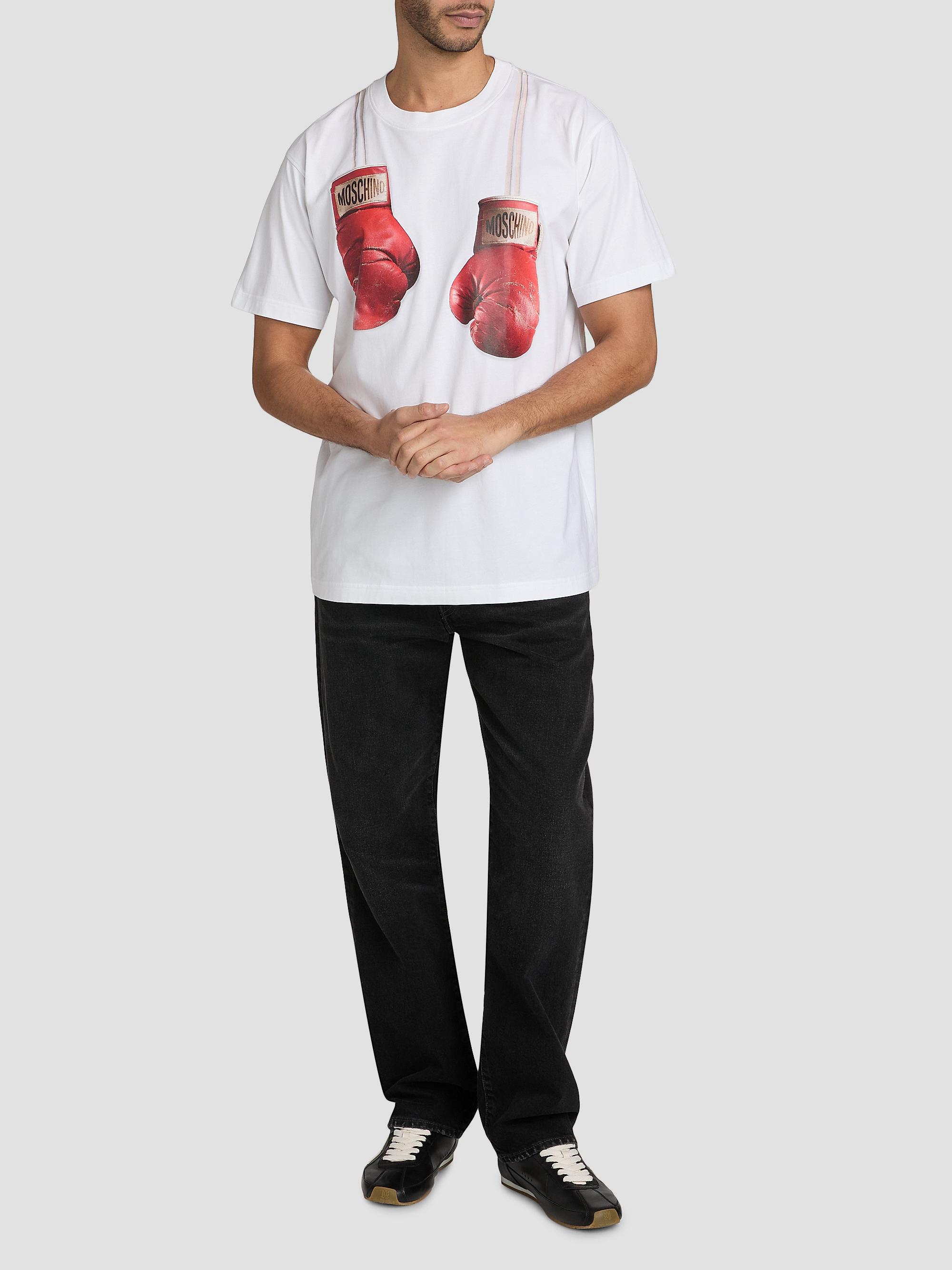 Moschino Boxing Gloves Cotton Crewneck T-Shirt | Saks Fifth Avenue