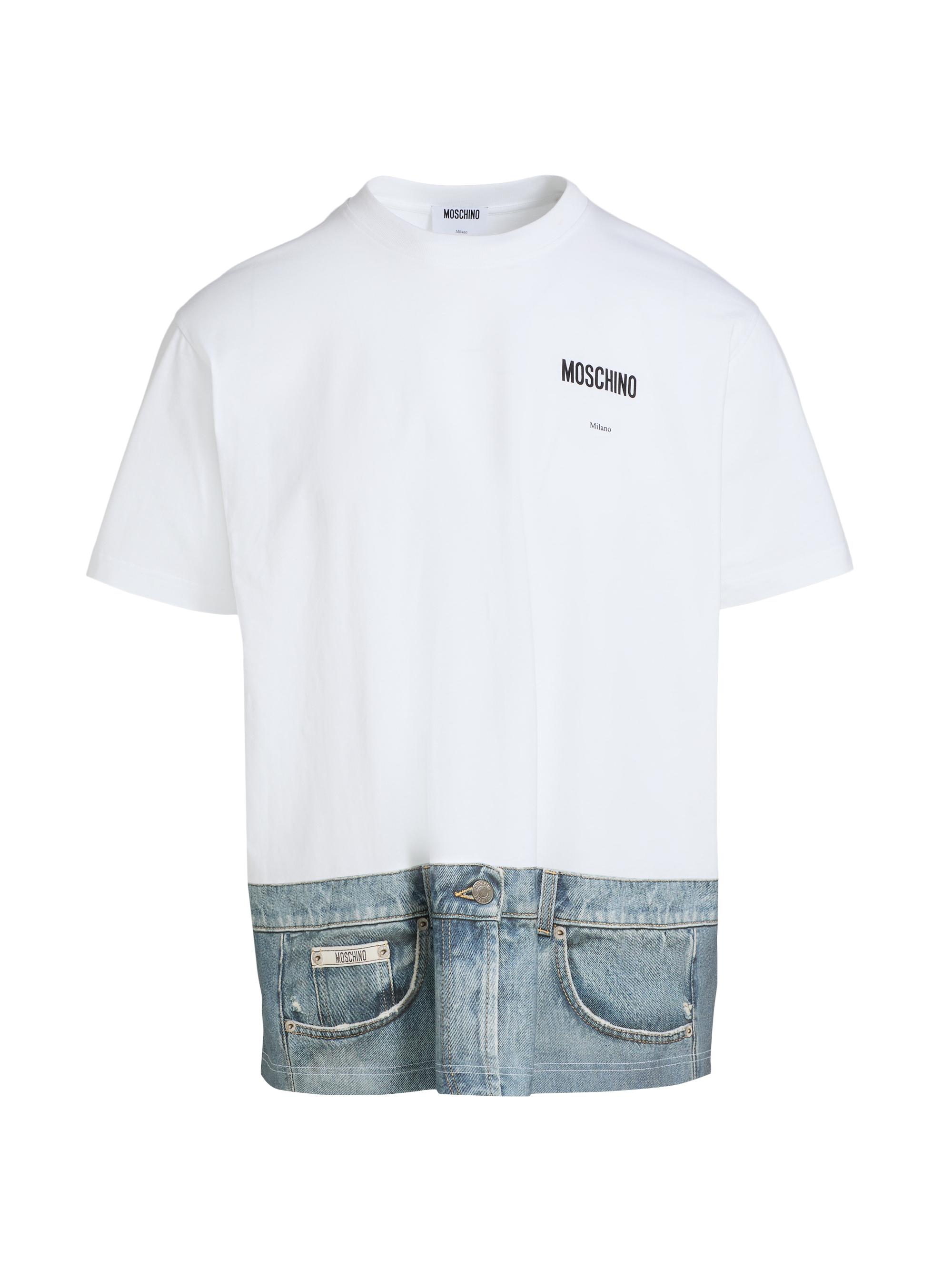 Moschino Jeans Cotton Crewneck T-Shirt | Saks Fifth Avenue