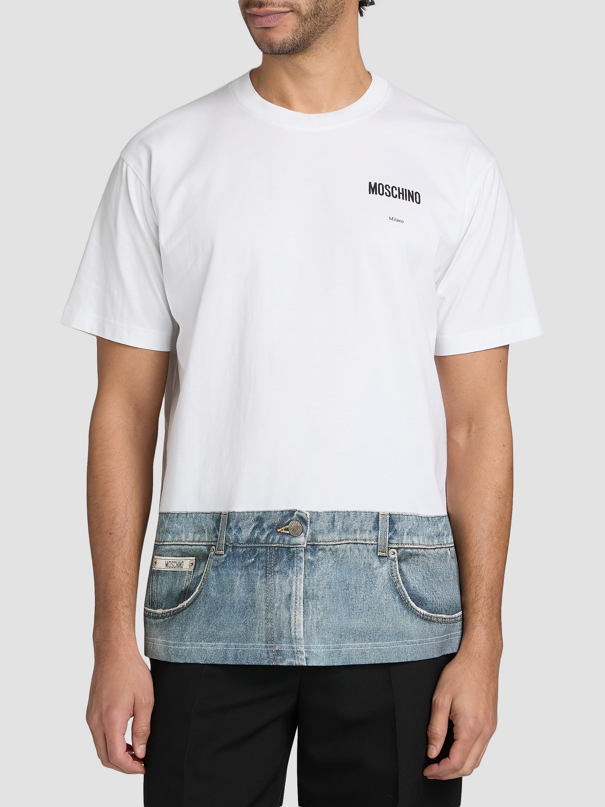 Moschino Jeans Cotton Crewneck T-Shirt | Saks Fifth Avenue