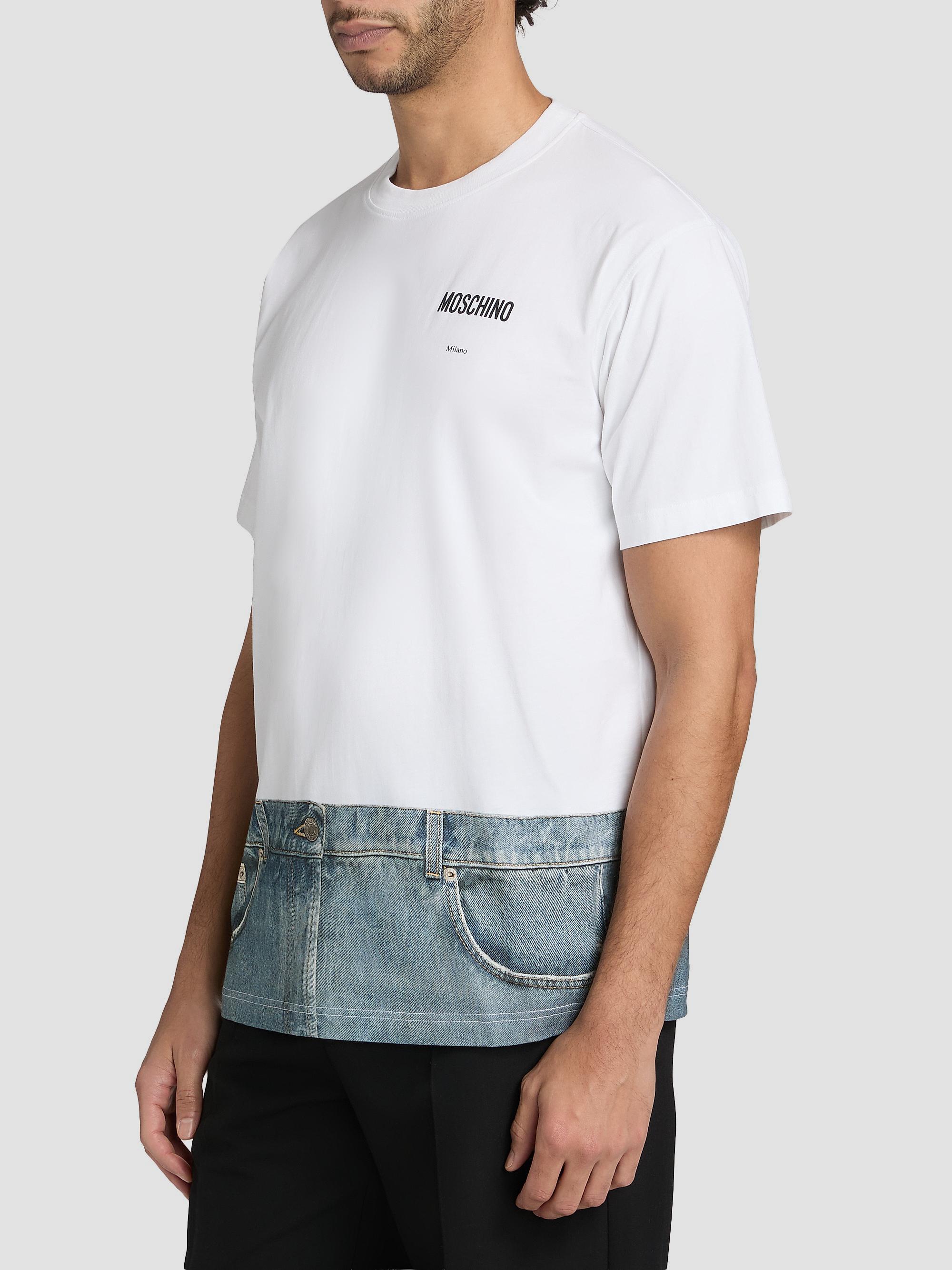 MOSCHINO JEANS 長袖シャツ ホワイト Moschino Jeans Cotton Crewneck T-Shirt | Saks Fifth Avenue