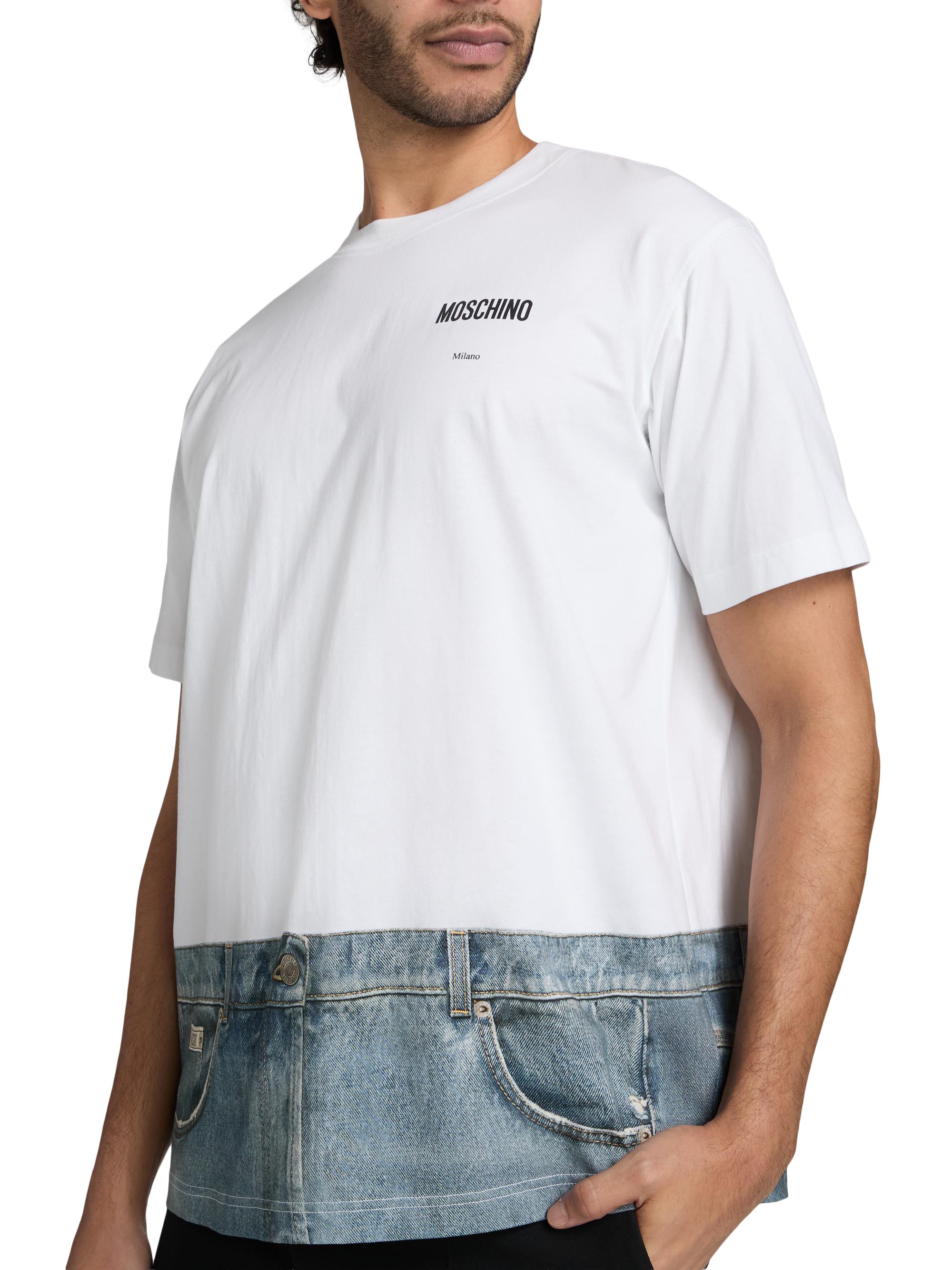 Moschino Jeans Cotton Crewneck T-Shirt | Saks Fifth Avenue