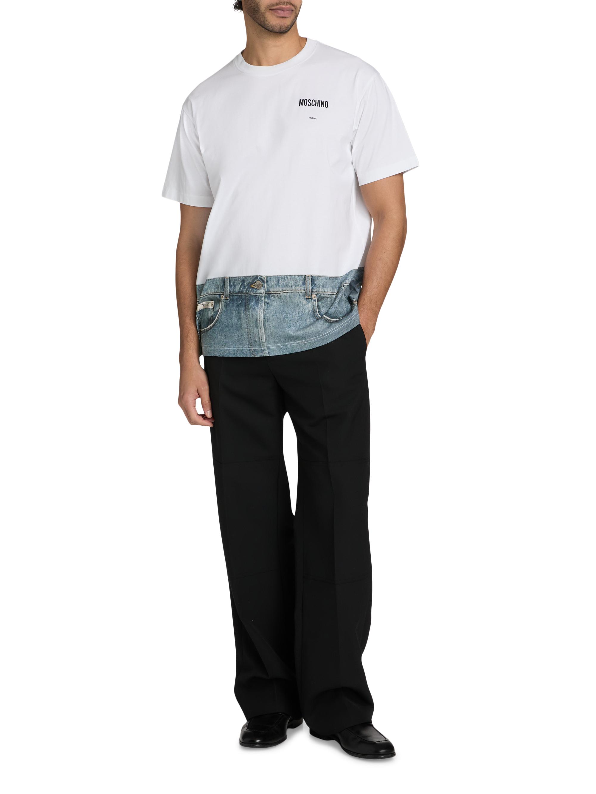 Moschino Jeans Cotton Crewneck T-Shirt | Saks Fifth Avenue