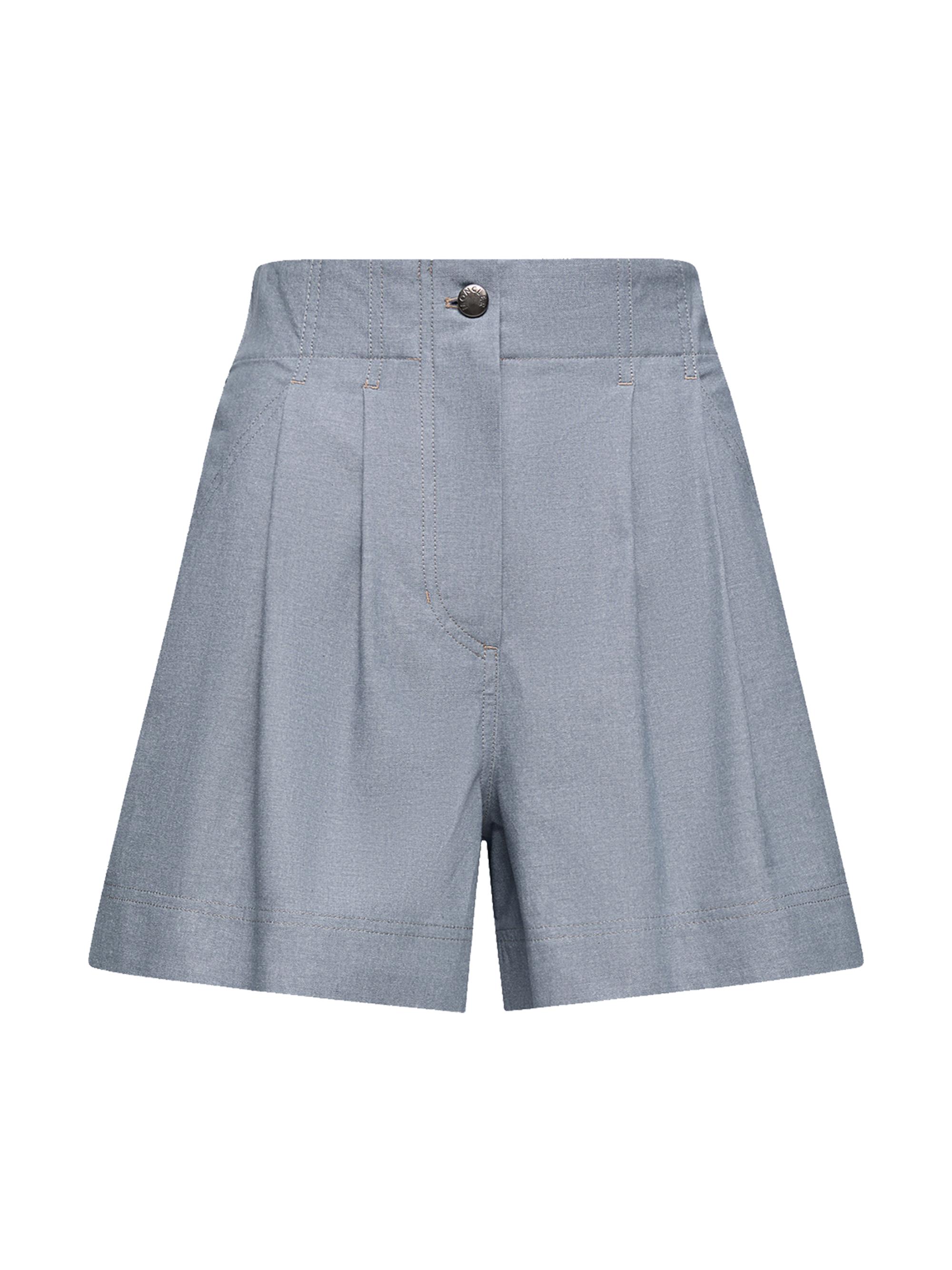 Moncler Grenoble Women's Shorts in Chambray - Powder Blue