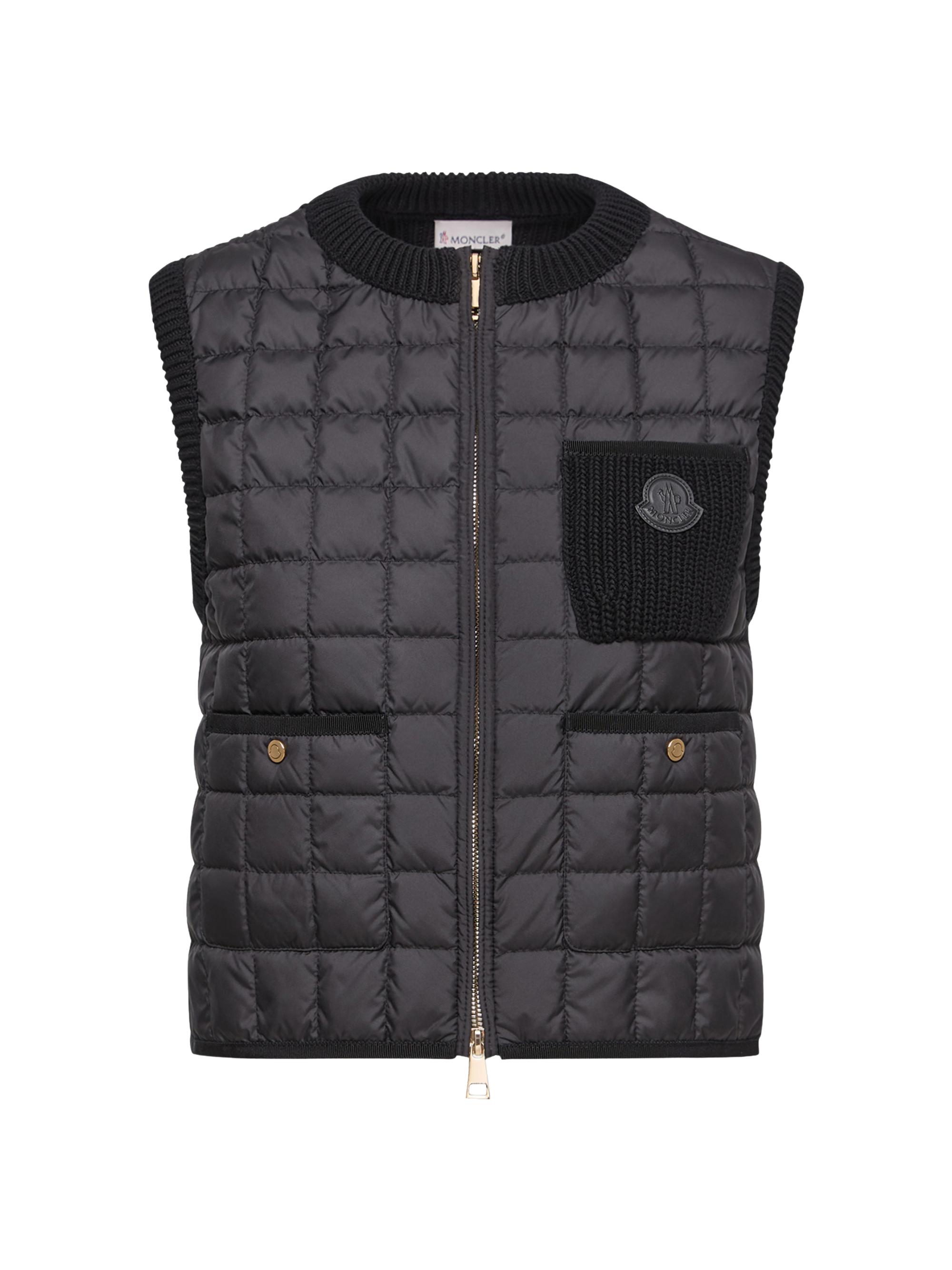 Moncler Women's Puffer Vest in Cotton - Black