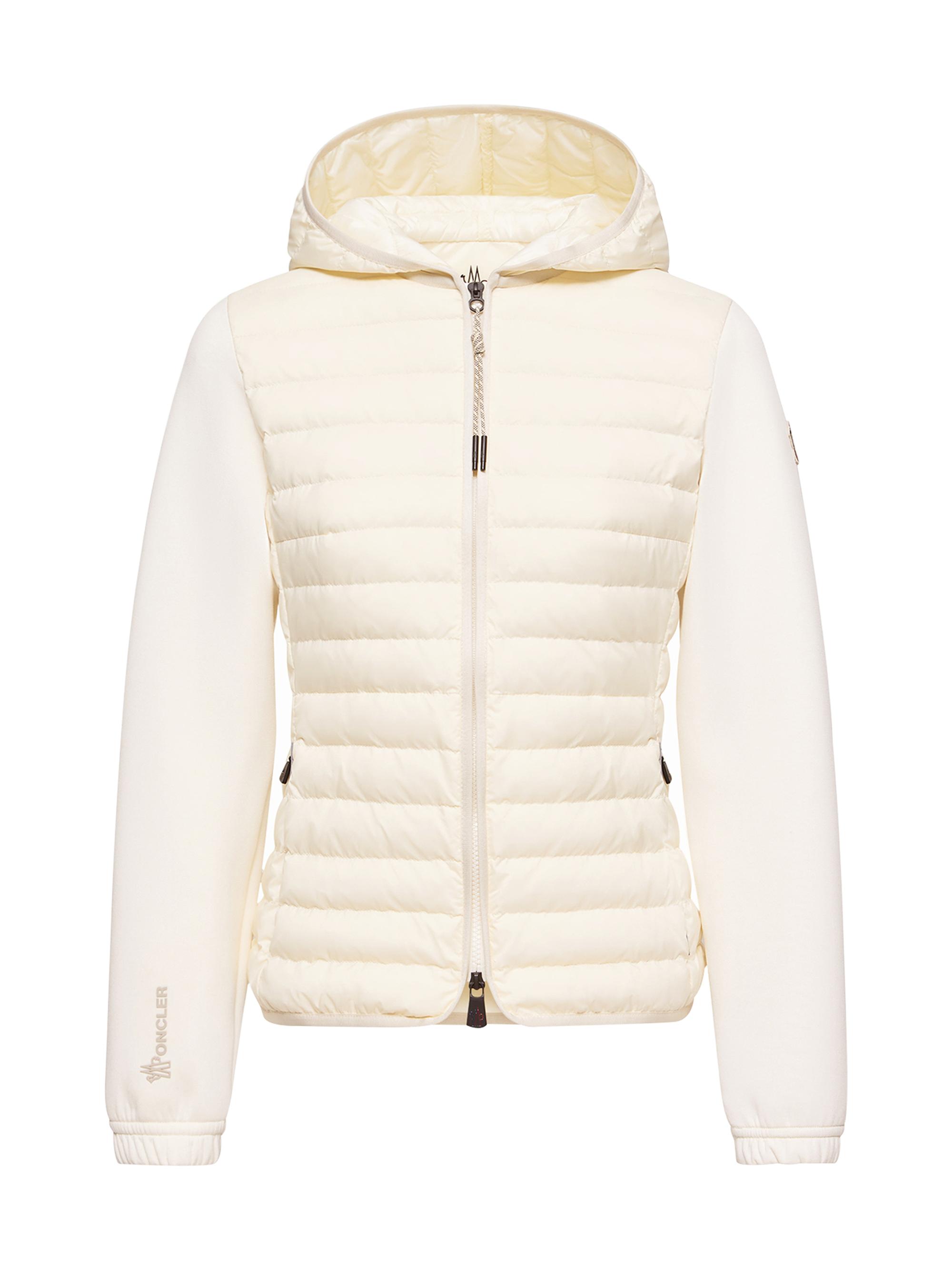 Moncler Grenoble Women's Down-Filled Zip-Up Hoodie Cardigan - White | Thumbnail 5