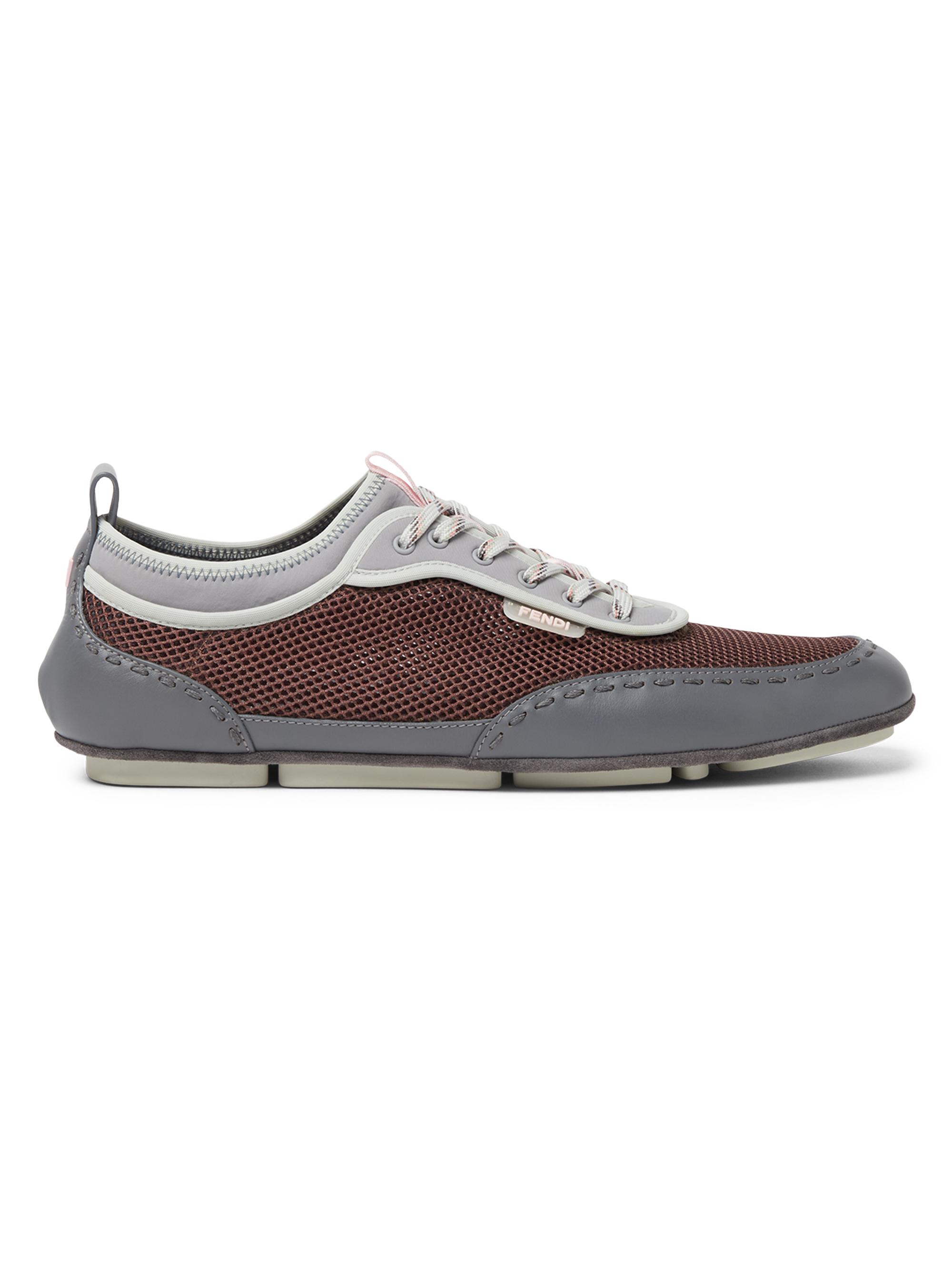 Fendi Men's  Fit Low-Top Sneakers - Grigio Moro Grigio Medium