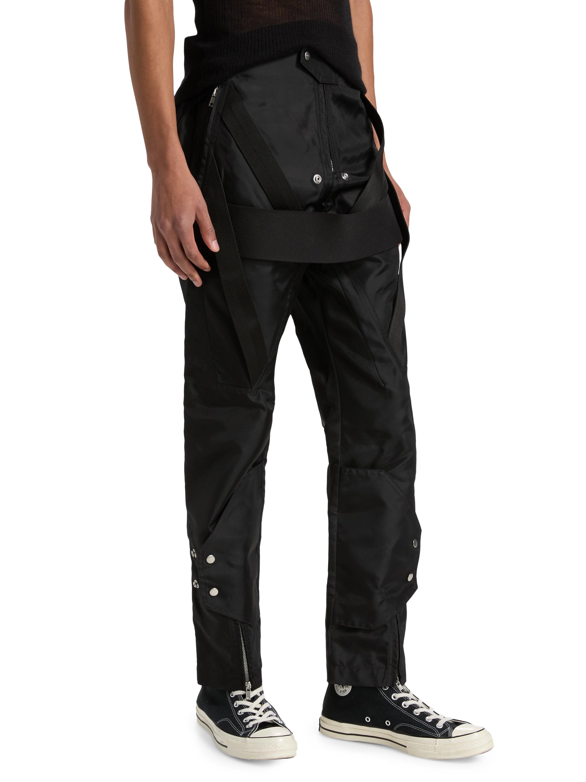 うちきリックオウエンス　デストロイジーンズM 黒　クロップド丈　ストレッチ Rick Owens Megastrapped Stretch-Nylon Moto Pants | Saks Fifth Avenue