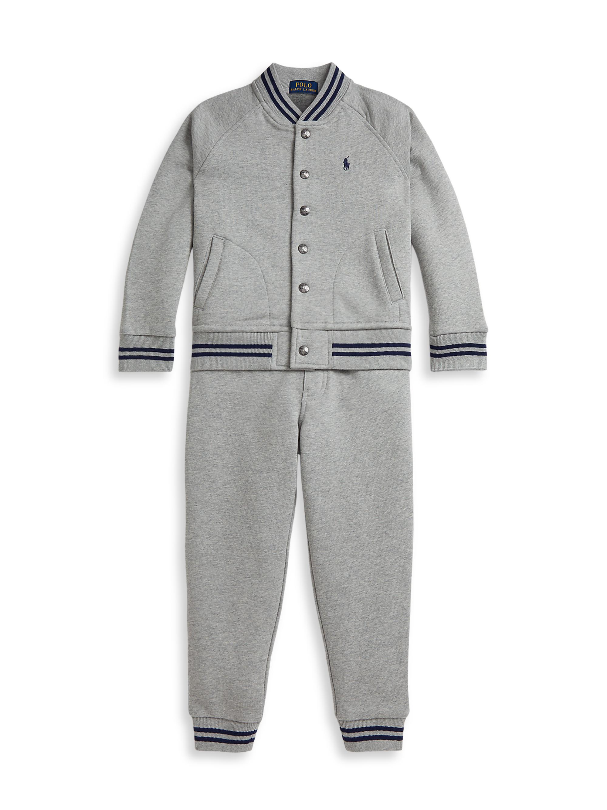 Polo Ralph Lauren Little Boy's & Boy's Fleece Varsity Jacket & Jogger Sweatpants Set - Andover