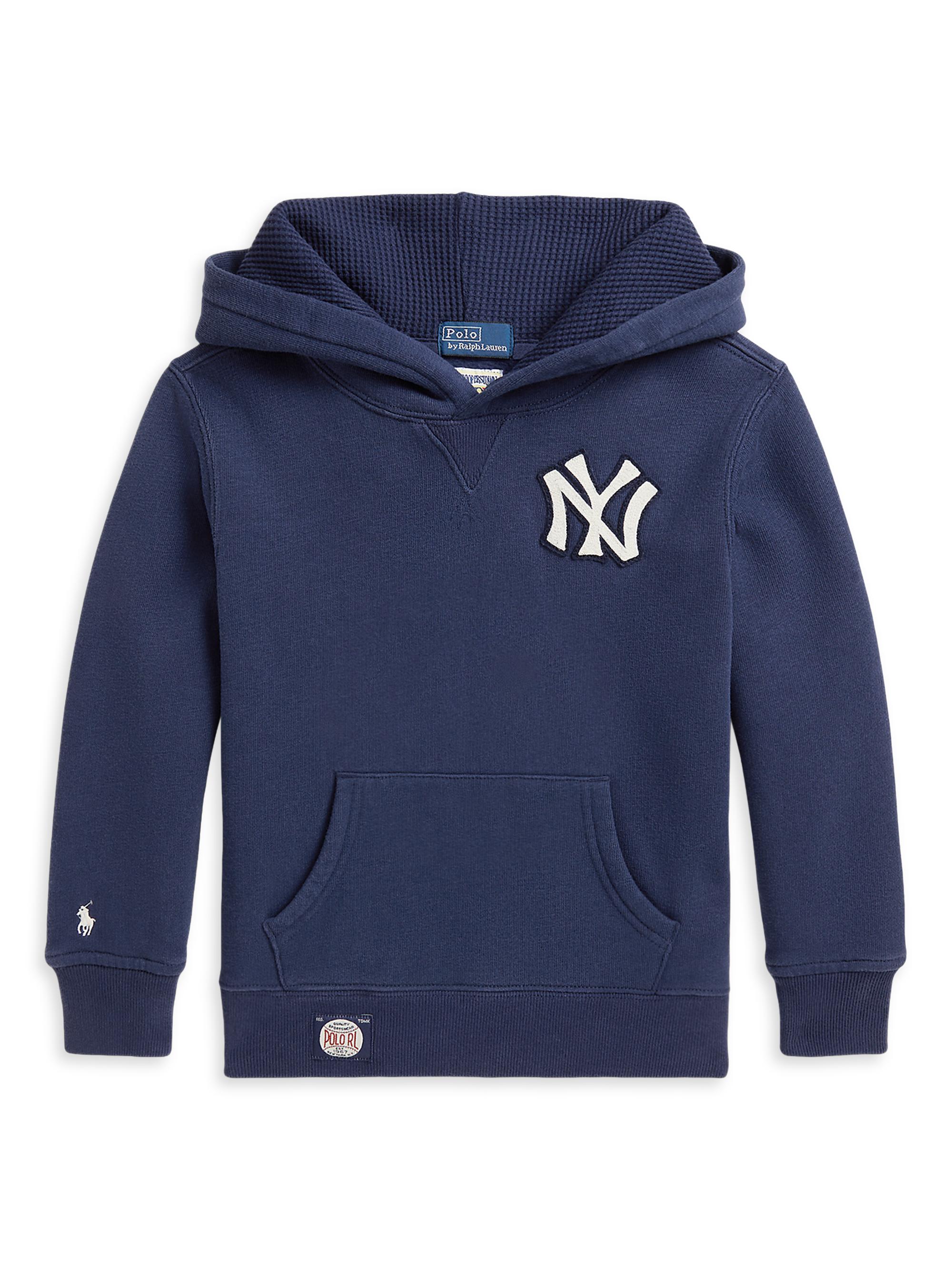 Polo Ralph Lauren Little Boy's & Boy's Yankees Fleece Hoodie - Dark Cobalt