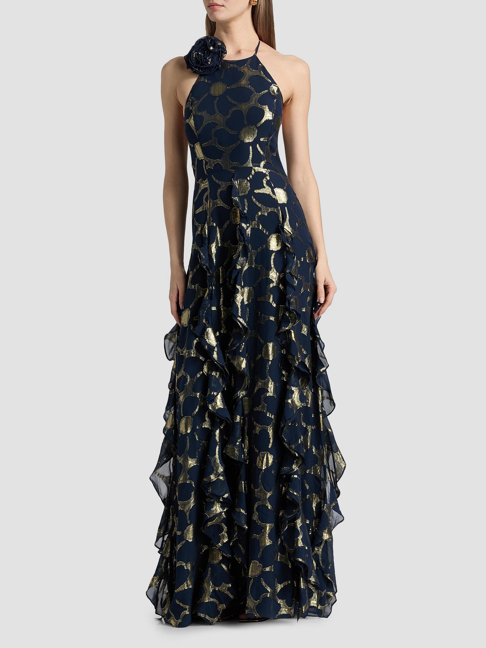 Ramy Brook Idella Daisy Metallic Jacquard Gown | Saks Fifth Avenue