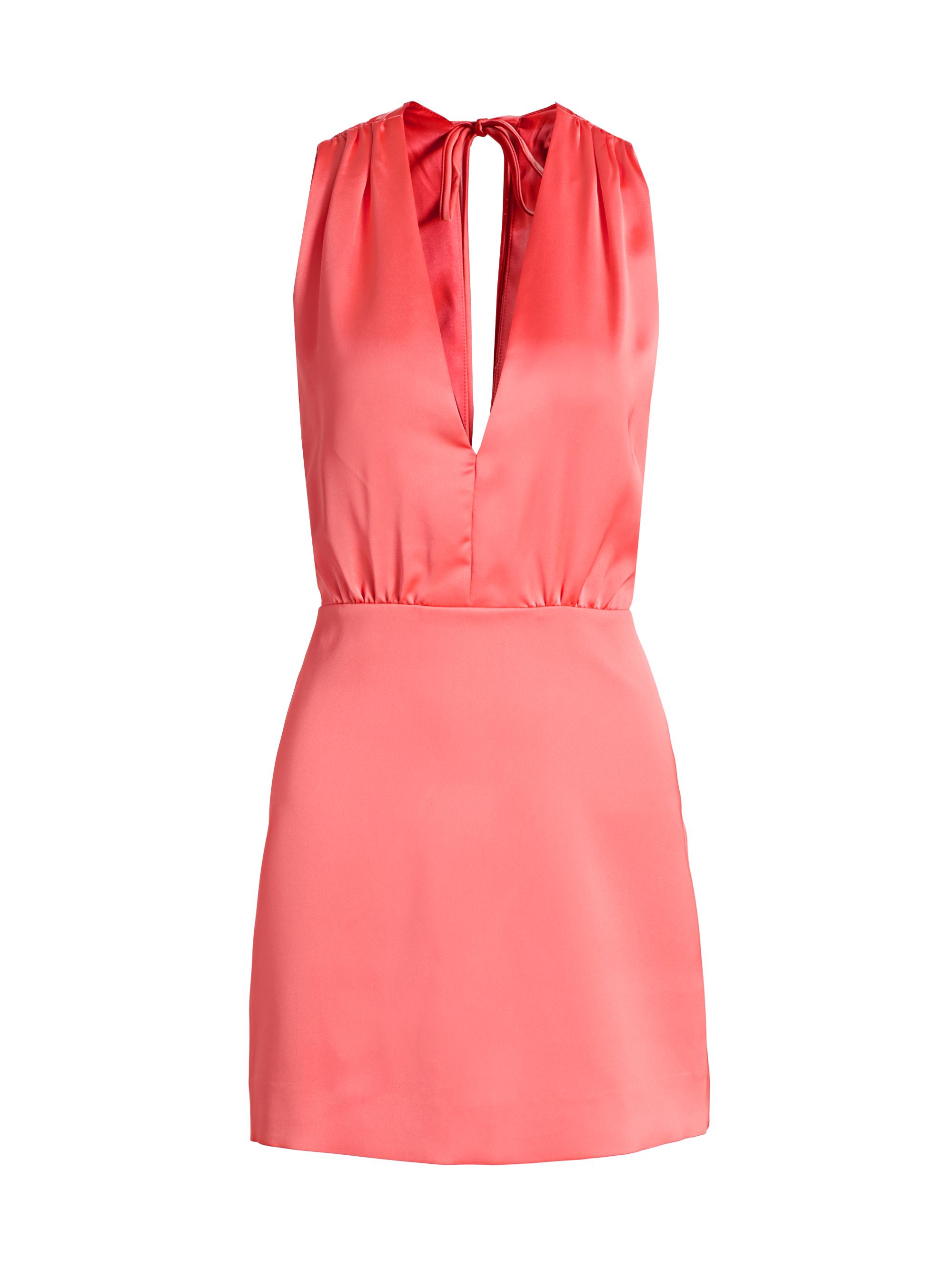 Ramy Brook Women's Martin Pleated Minidress - Coral