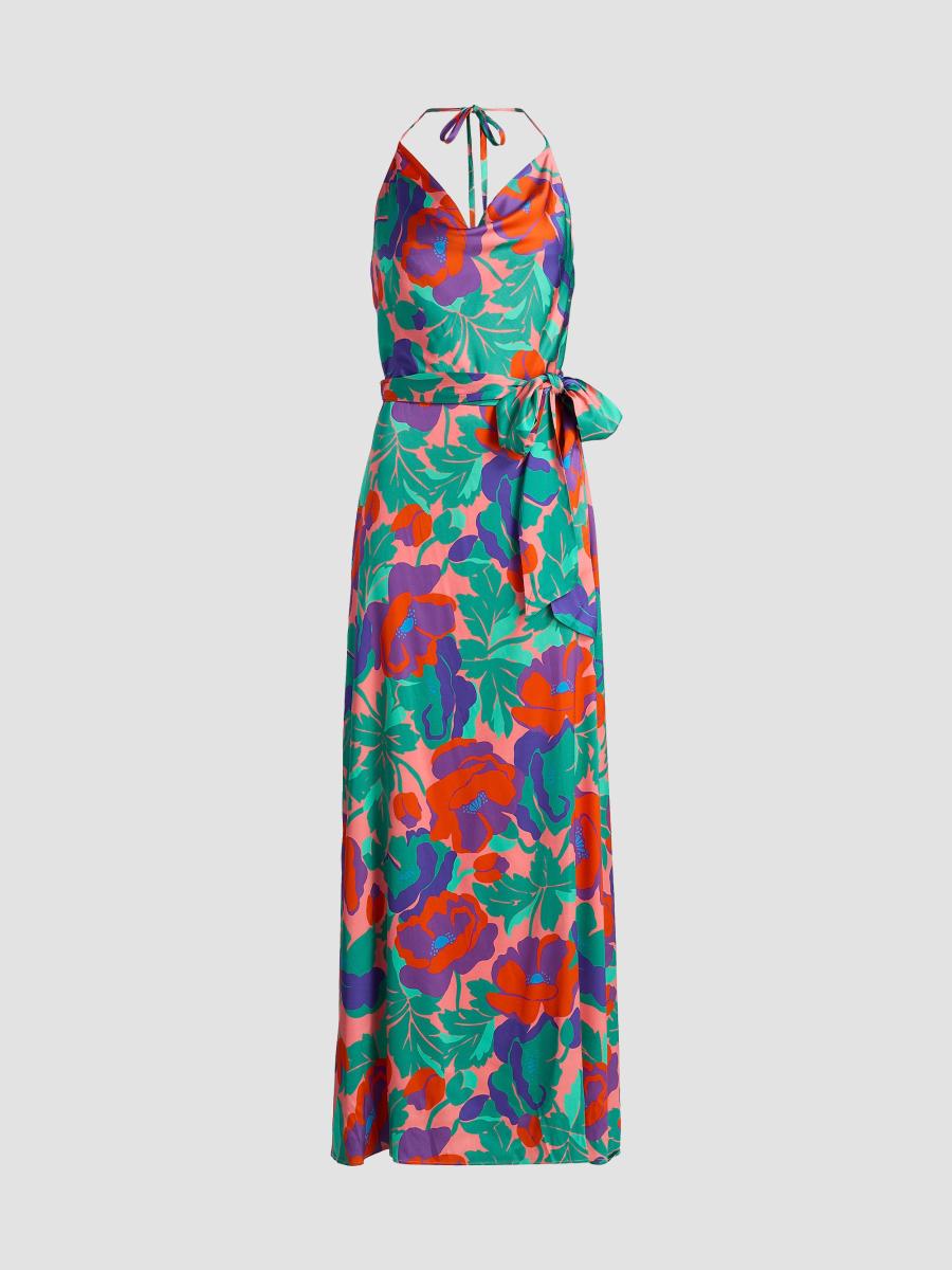 Ramy Brook Corrine Dahlia Cowlneck Maxi Dress | Saks Fifth Avenue
