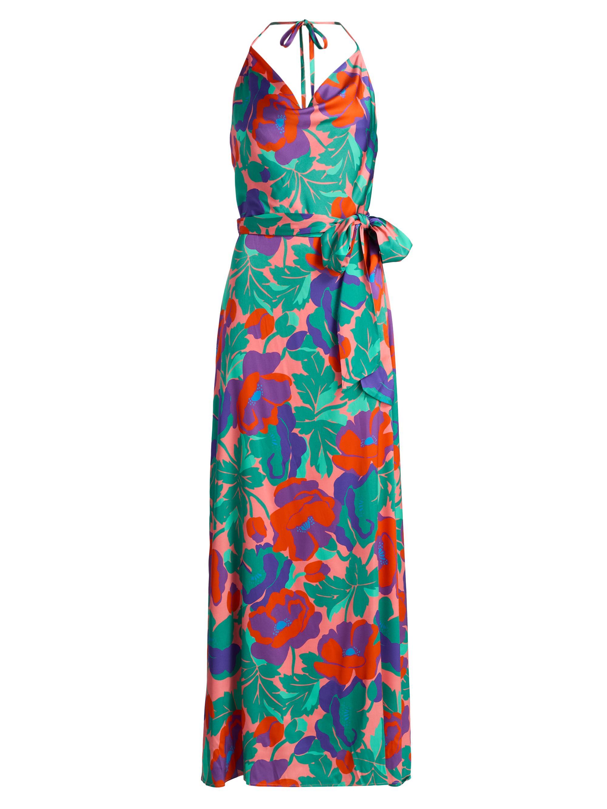 Ramy Brook Women's Corrine Dahlia Cowlneck Maxi Dress - Coral Floral