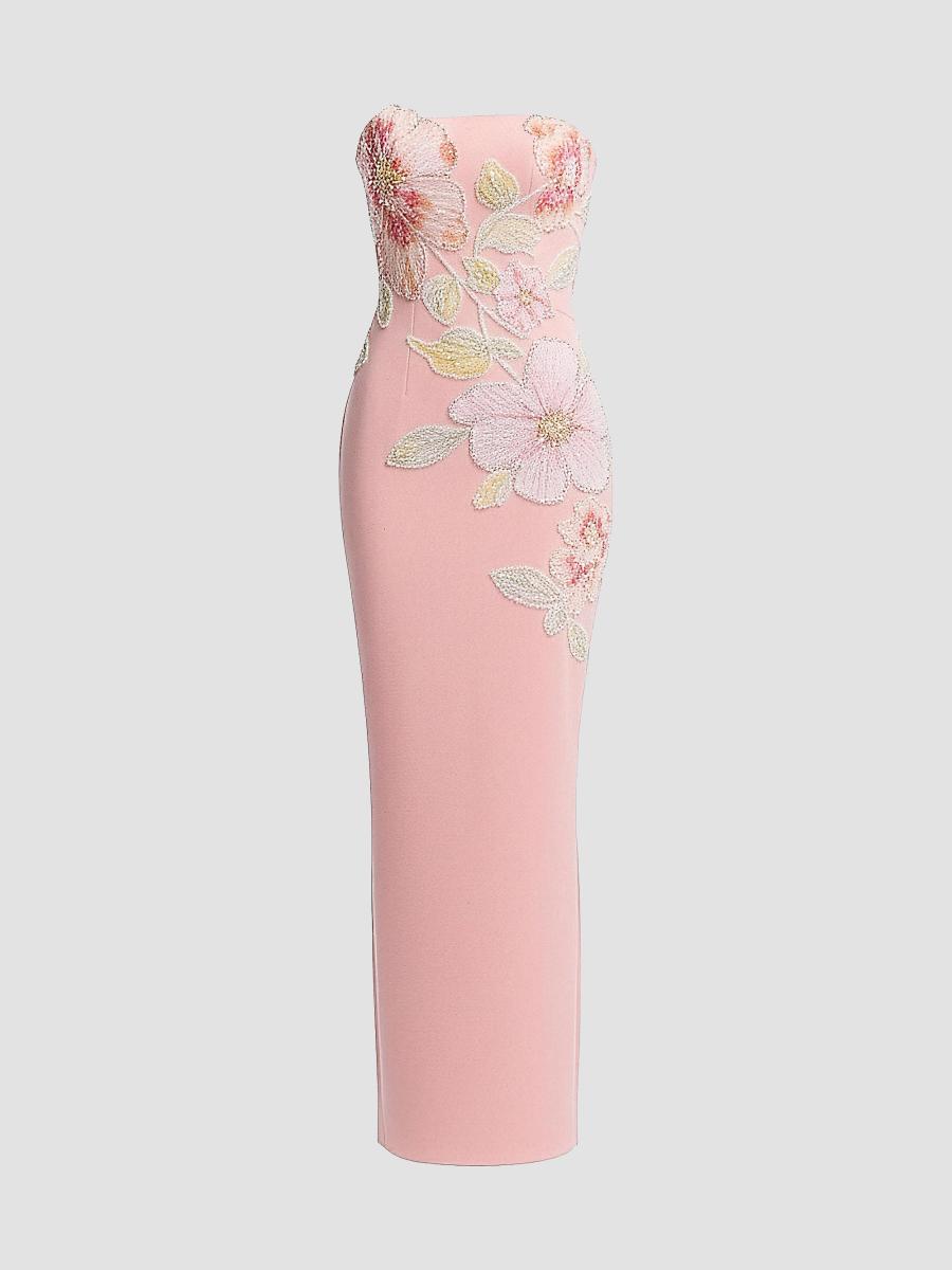 Dress The Population Viviana Floral Column Gown | Saks Fifth Avenue