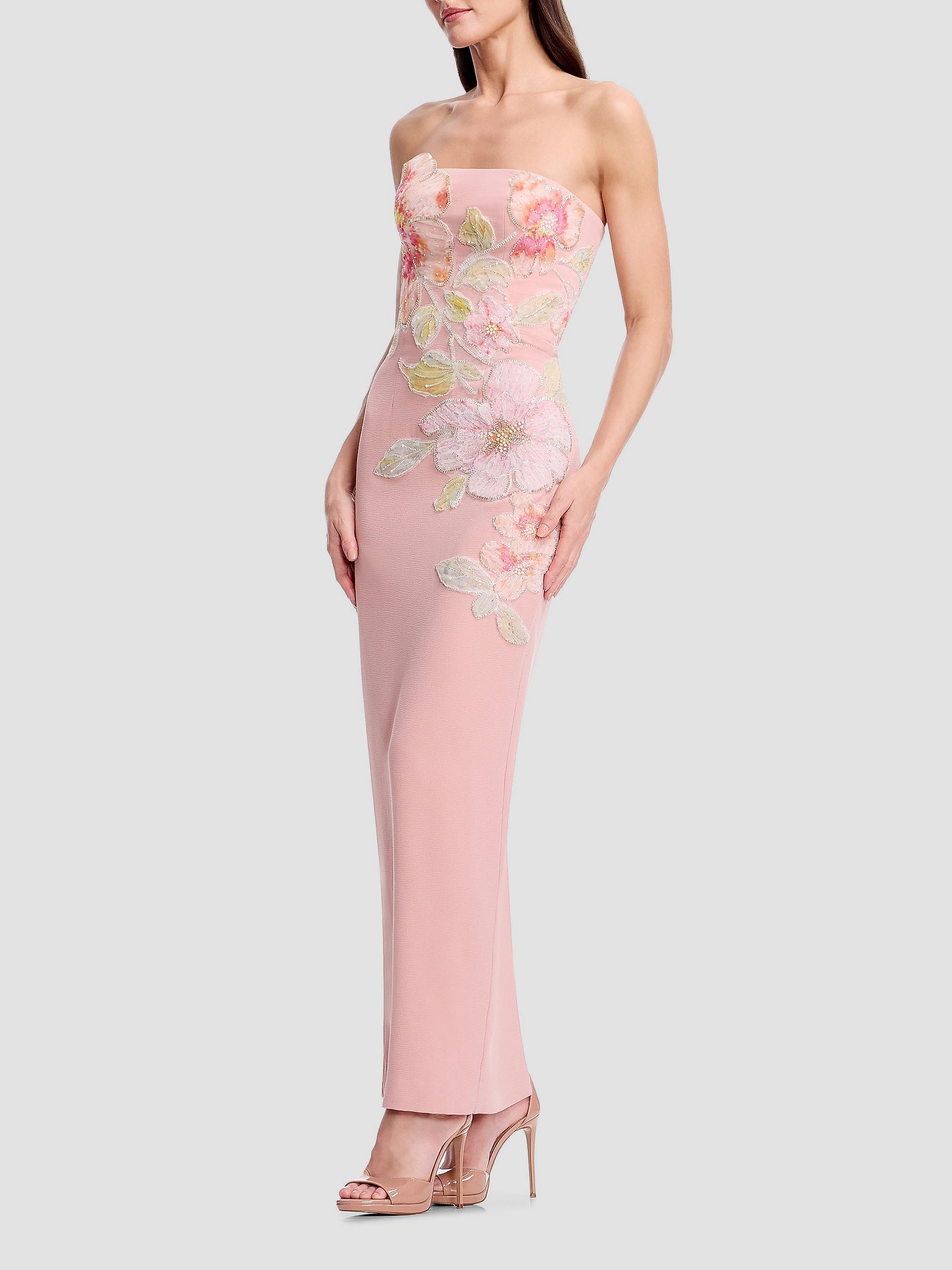 Viviana Floral Column Gown