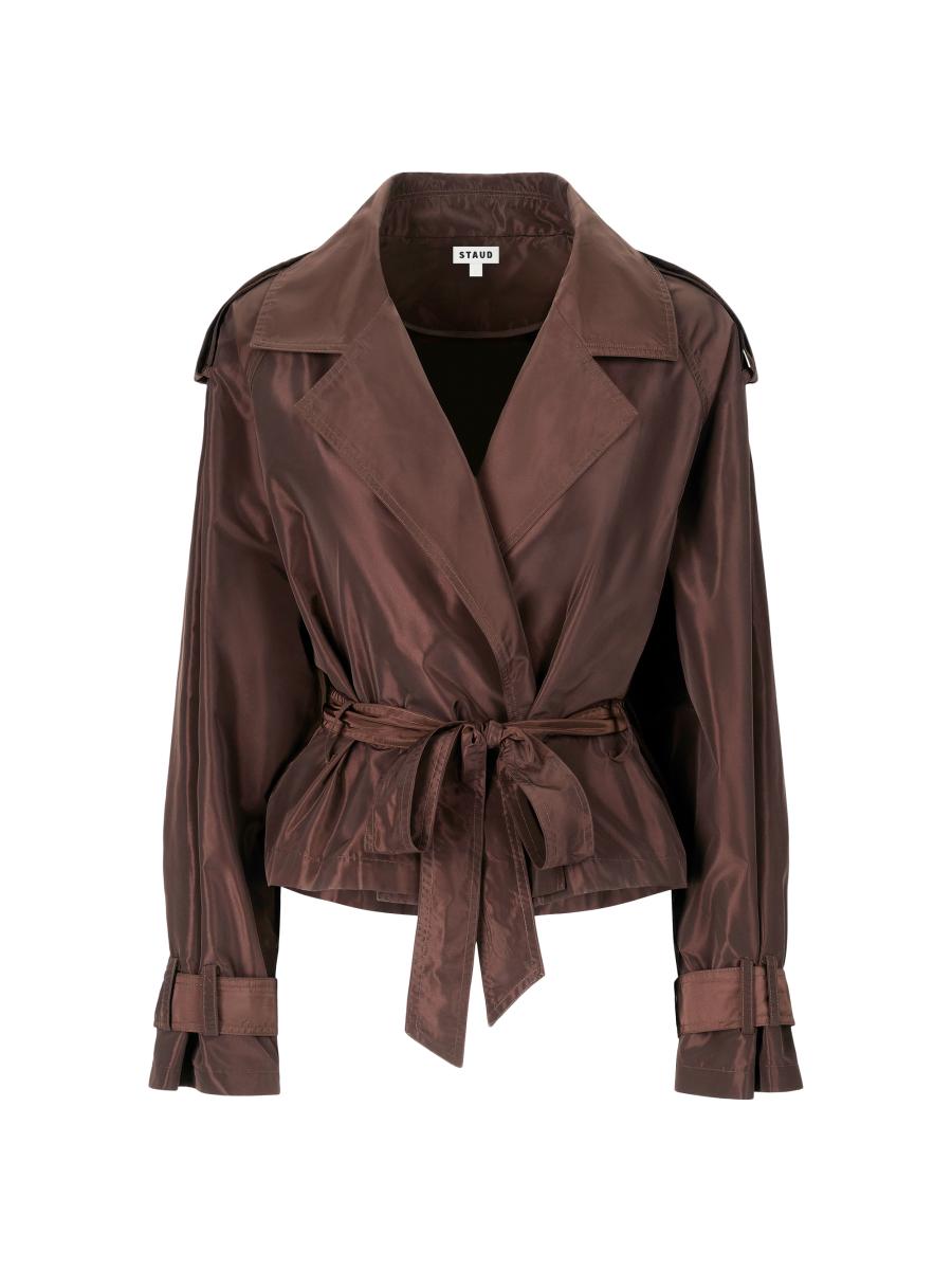 Staud Women's Vale Belted Jacket In Brown