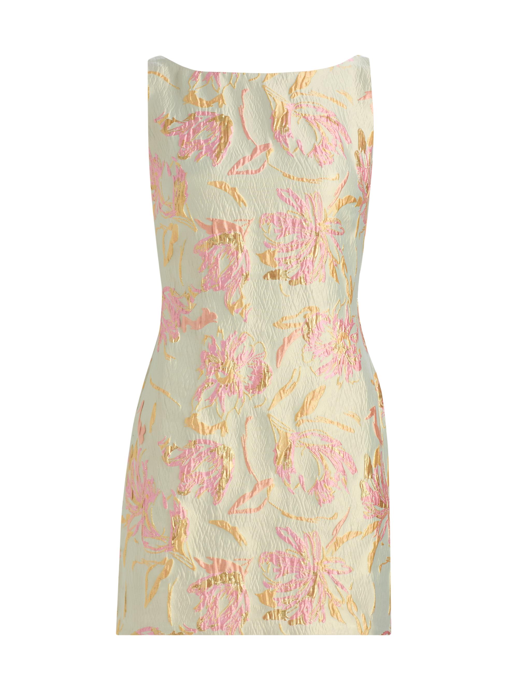 Mimi Botanical Brocade Minidress