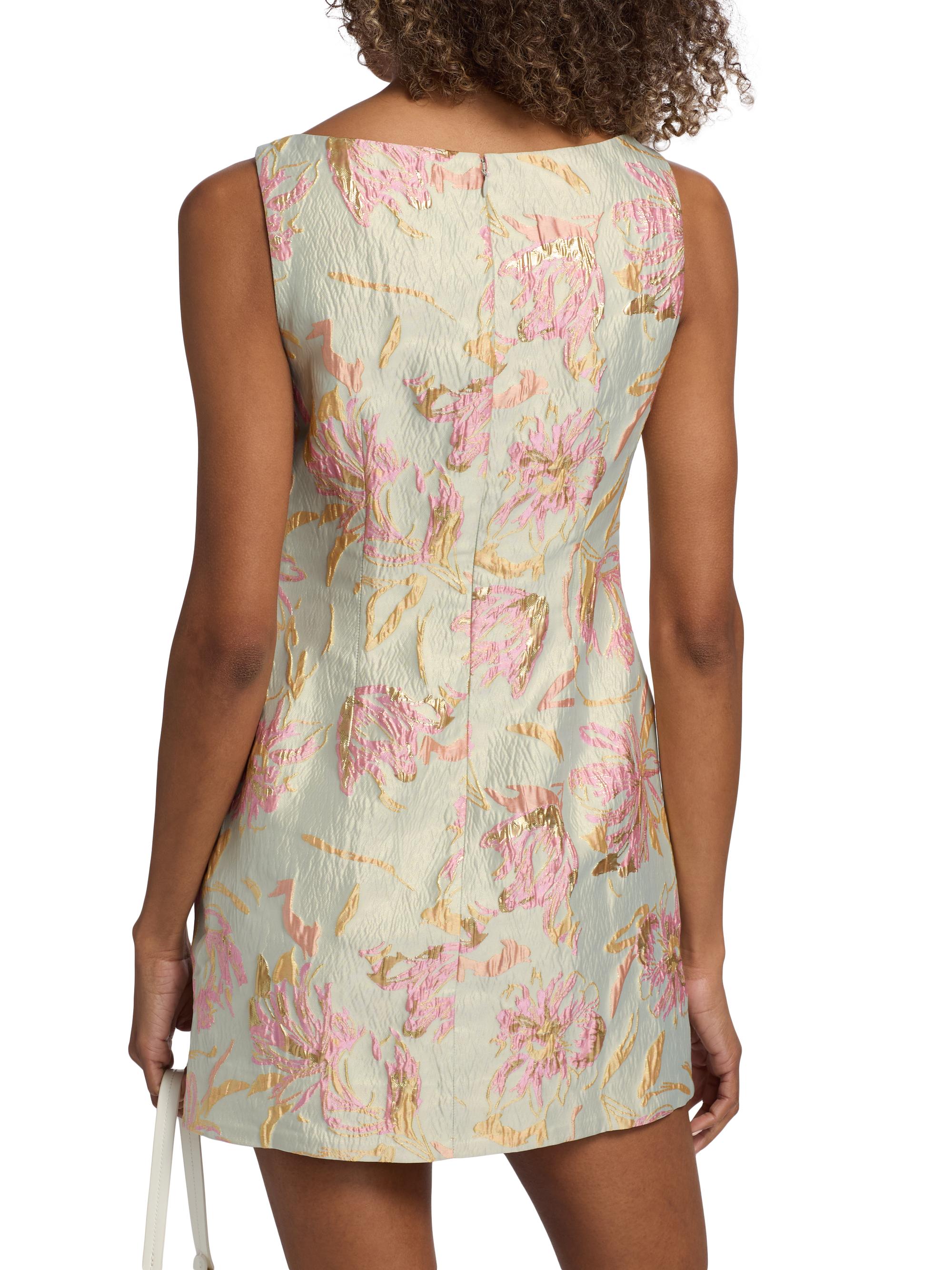 staud garden metallic brocade mini dress STAUD Garden metallic brocade mini dress