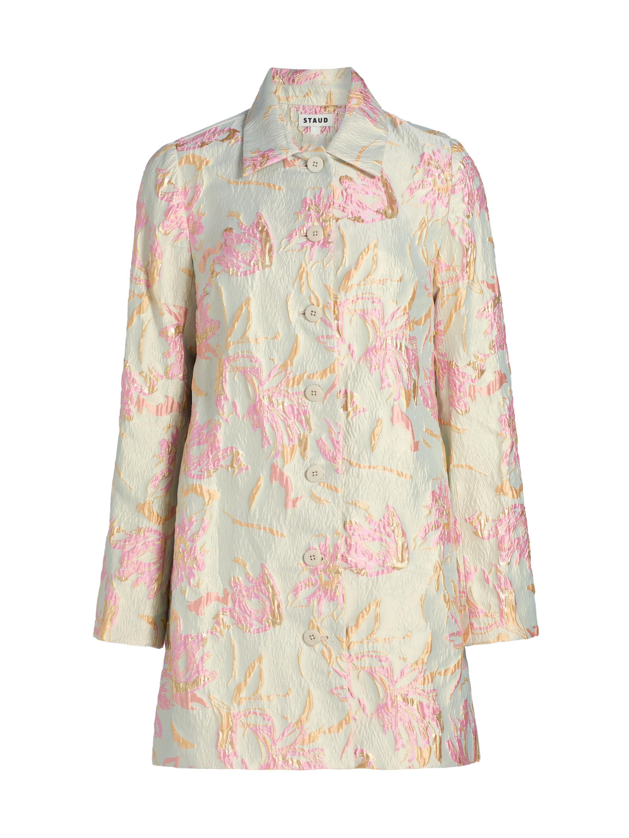 Staud Women's Halton Floral Brocade Jacket - Botanica Aloe